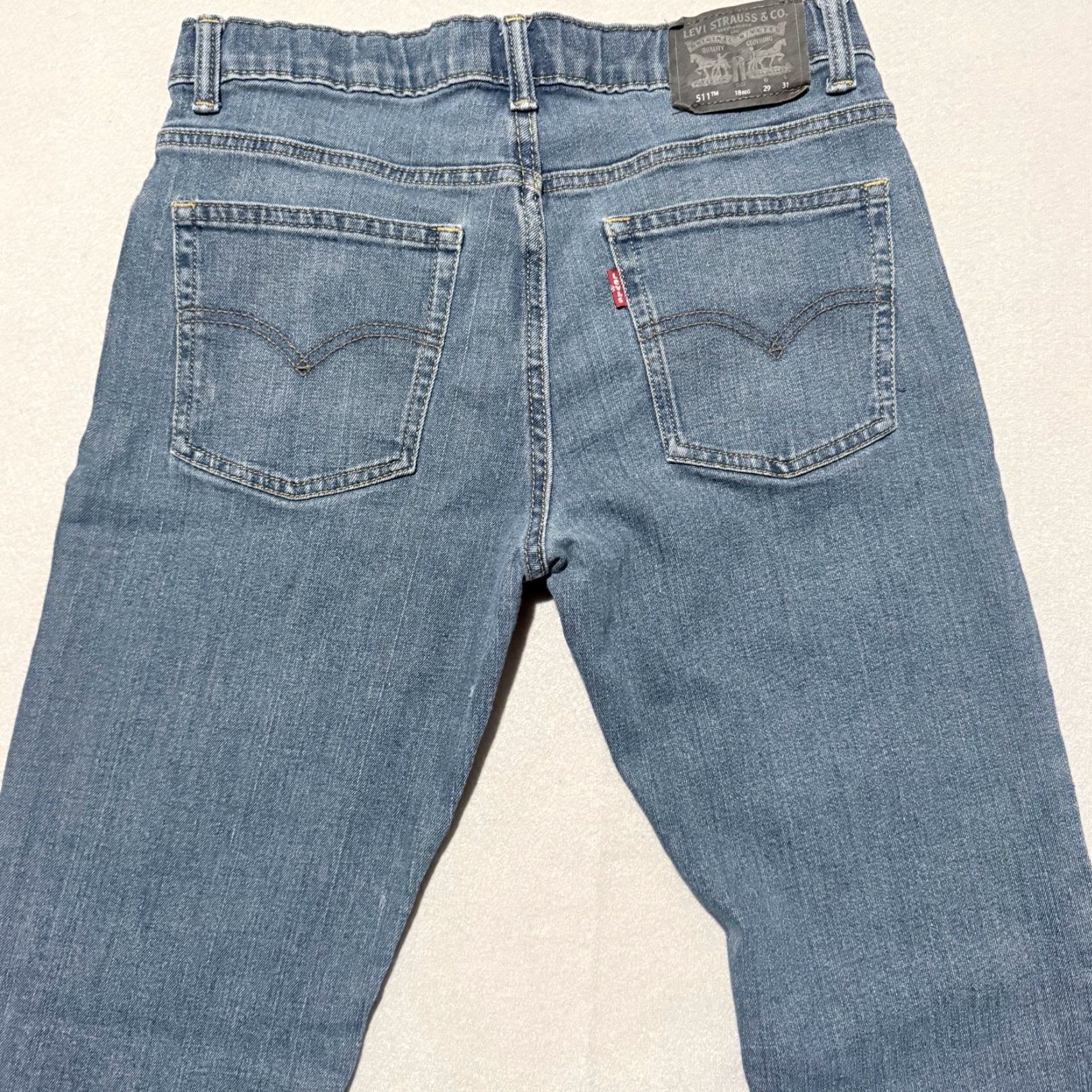 Levi's Levi's 511 Jeans Women Blue Denim Slim Zip Fly - 18 Slimming 5-Pocket Mid Rise Jeans Adult Women Size 40" / US 18 - 4 Thumbnail