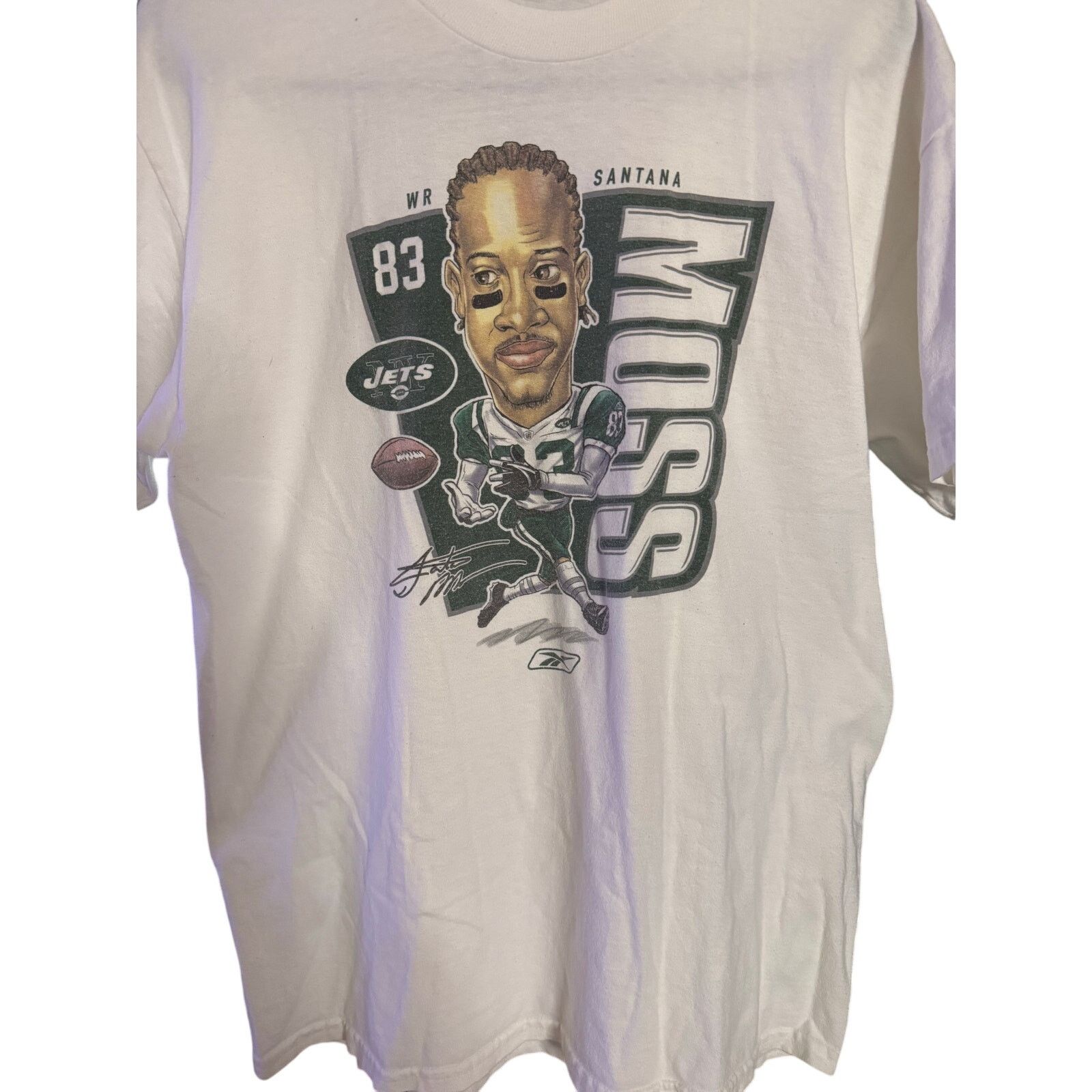 Reebok Vintage New York Jets Santana Moss Tee Size US XS / EU 42 / 0 - 1 Preview