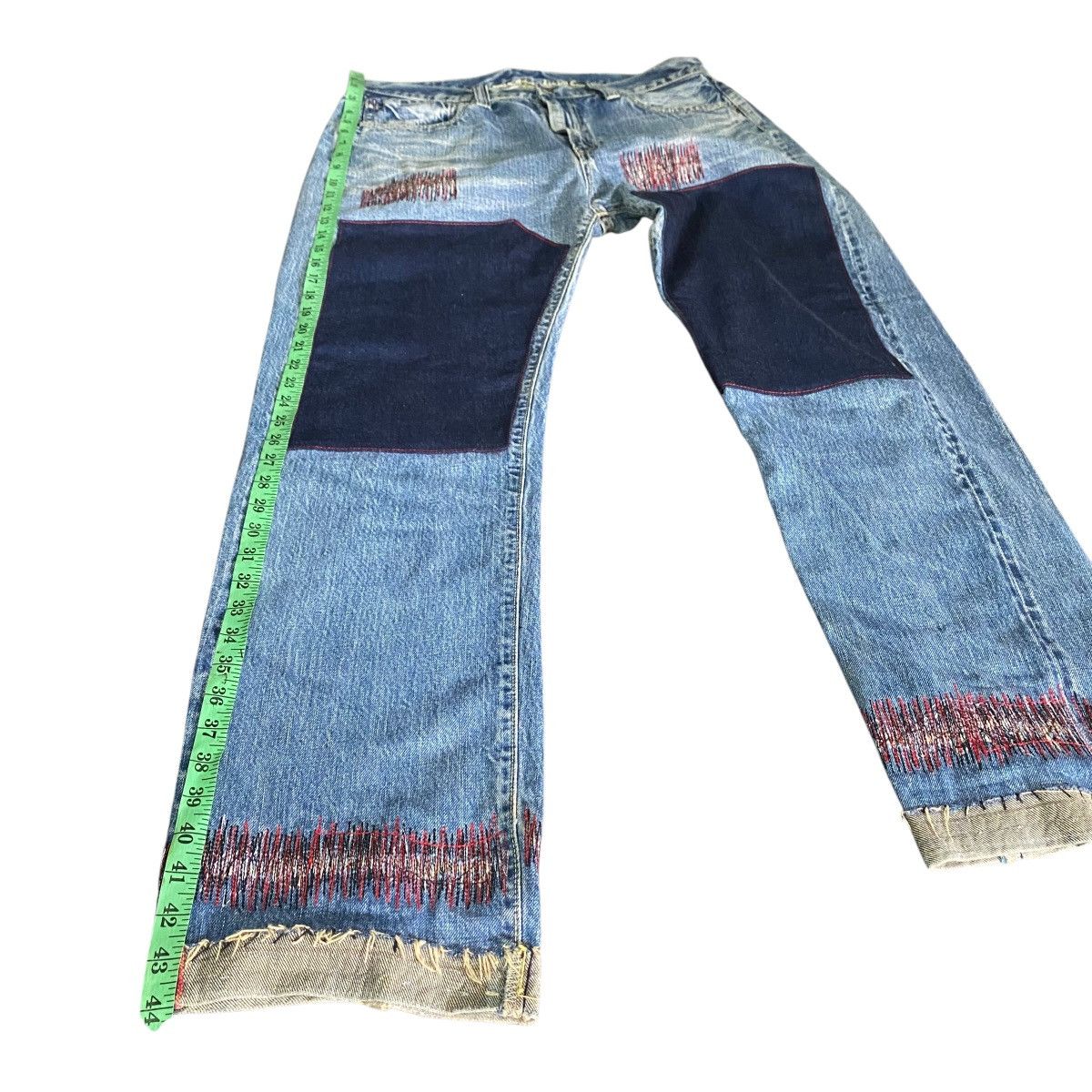 Blue Blue Japan × Japan Blue × Le Grande Bleu (L.G.B.) Vintage Blue Blue H.R Market Selvedge Jeans Blue Colour Size US 36 / EU 52 - 24 Thumbnail