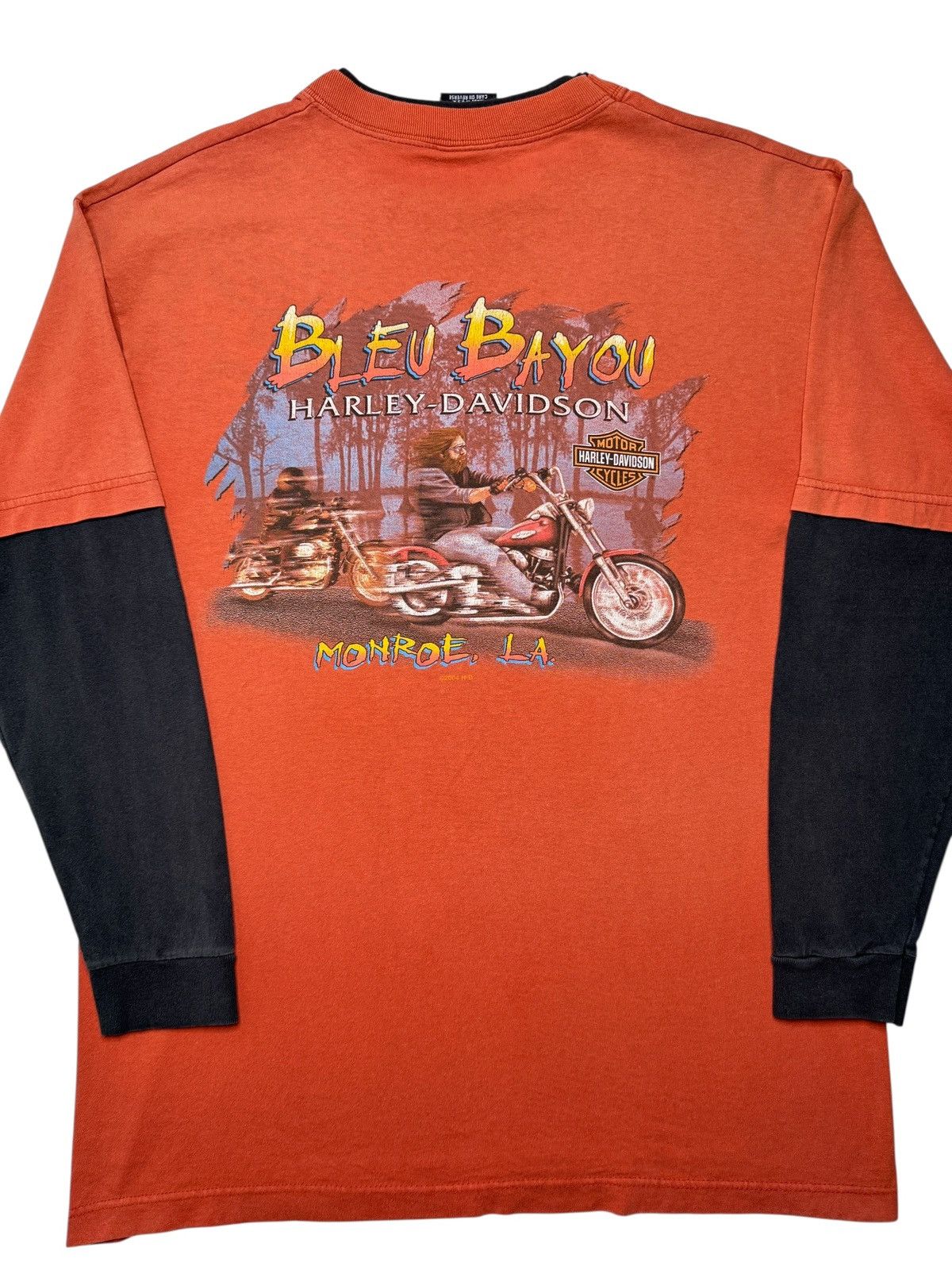 Harley Davidson Vintage 2000’s Harley Davidson Louisiana Long Sleeve Shirt Size US L / EU 52-54 / 3 - 5 Thumbnail