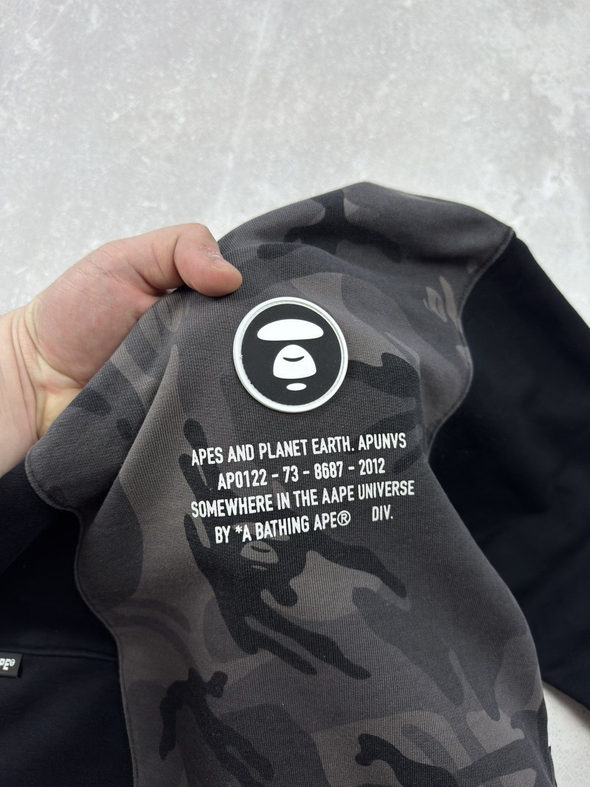Aape AAPE BY A BATHING APE Apunvs Bape Camo Big Logo Sweatshirt Size US M / EU 48-50 / 2 - 14 Thumbnail