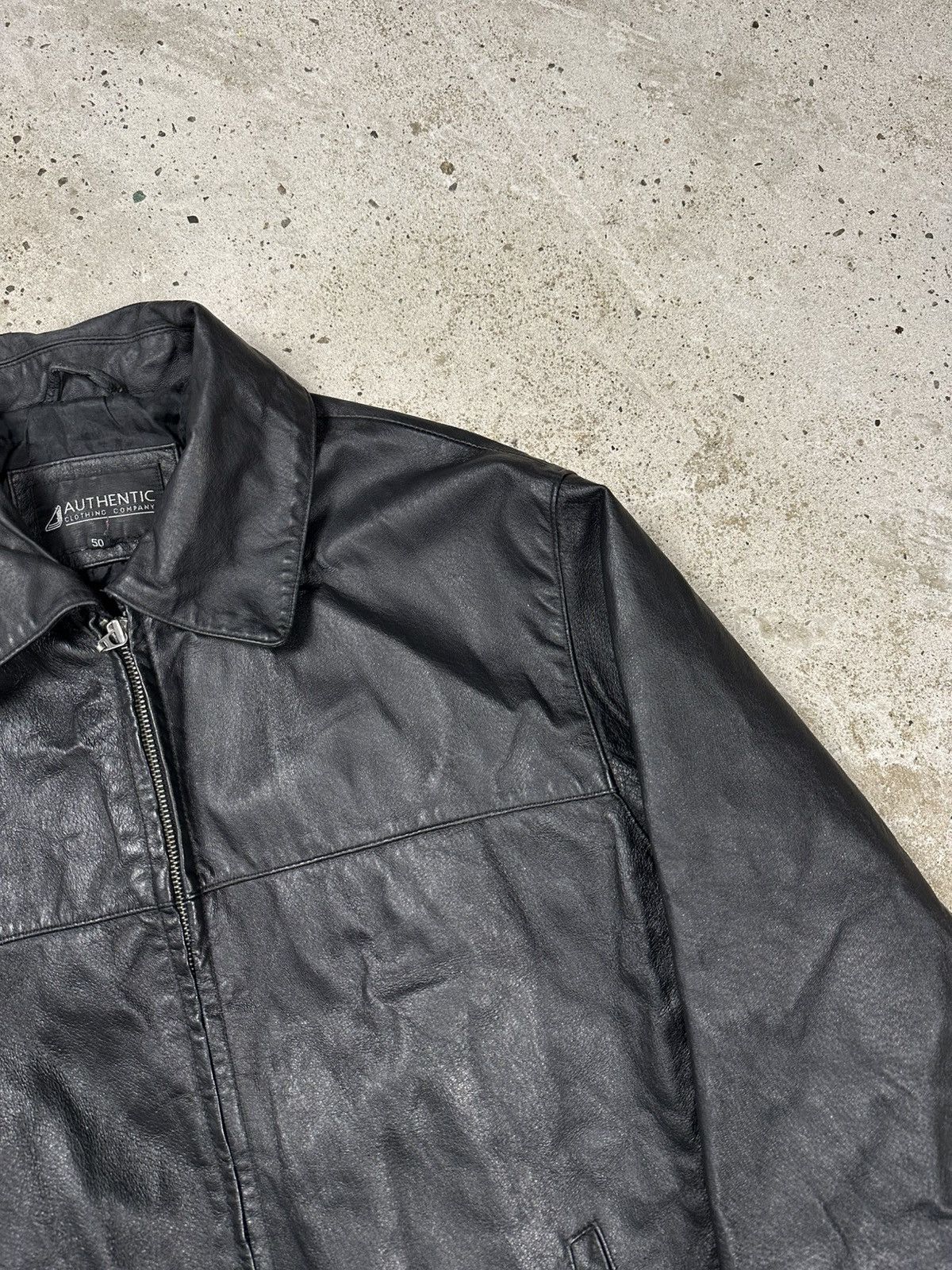 Vintage Vintage 90s Black Utility Leather Bomber Jacket Size US M / EU 48-50 / 2 - 6 Thumbnail
