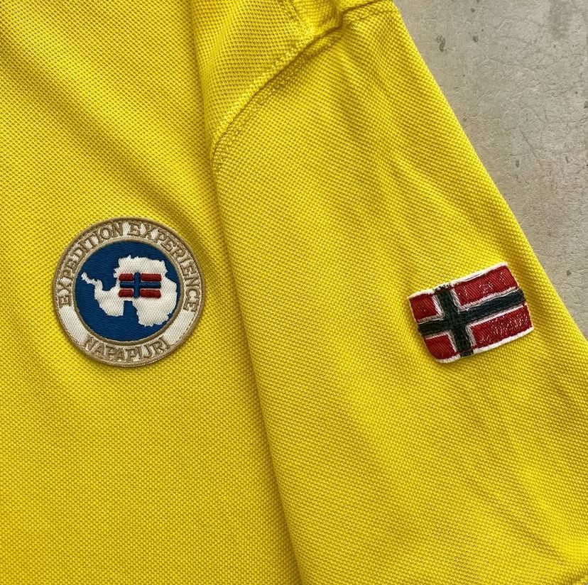 Napapijri Napapijri Geographic Logo Collar Tee – Size M (Fits S–M) Size US M / EU 48-50 / 2 - 3 Thumbnail