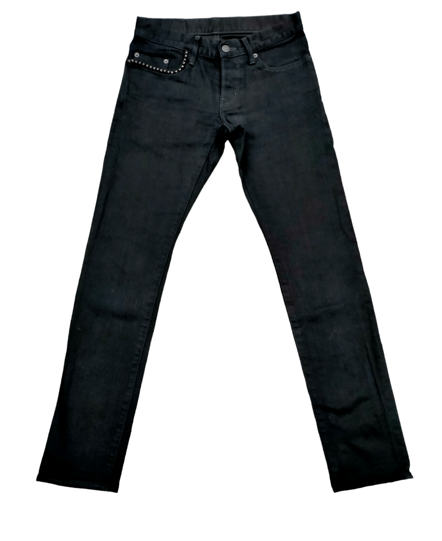 image of Skinny Jeans Hysteric Glamour Selvage Denim in Black, Men's (Size 29)