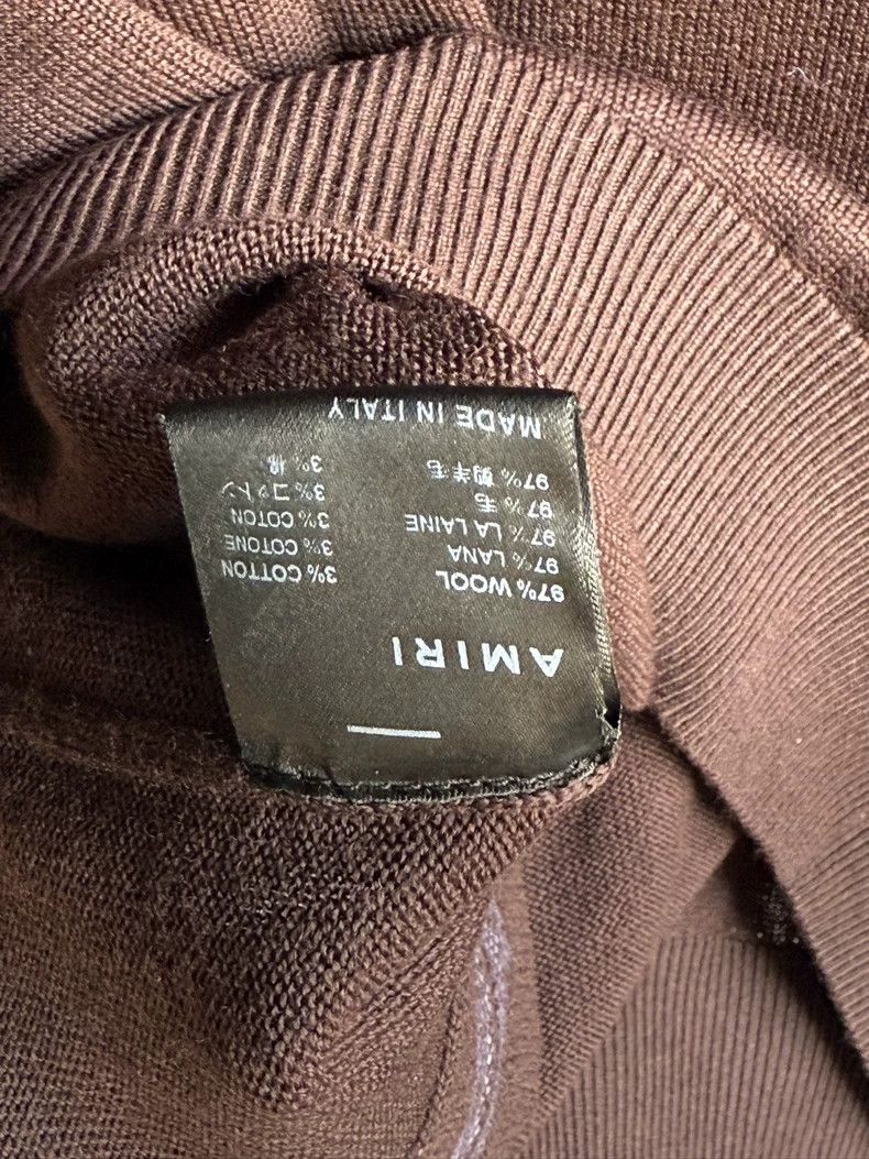 Amiri Amiri logo brown striped polo short sleeve Size US S / EU 44-46 / 1 - 6 Thumbnail