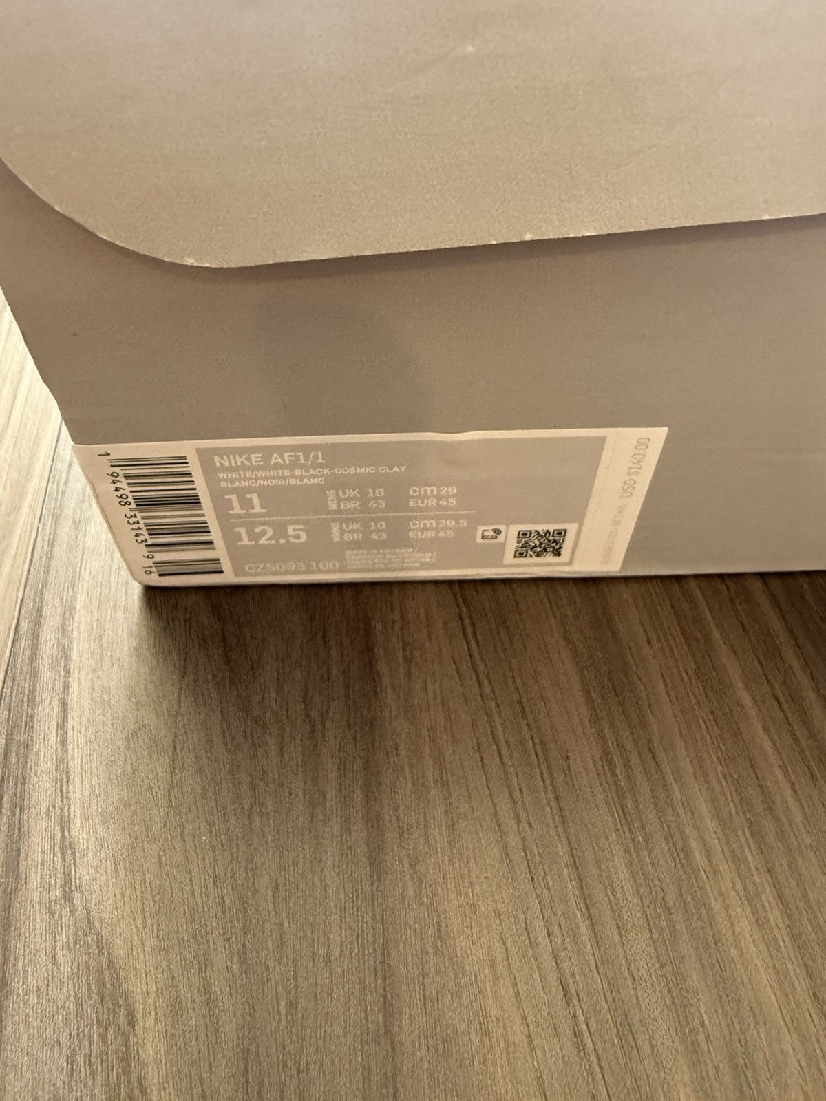 Nike Nike Air Force 1/1 AF1 White Black Cosmic Clay Size 11 Size US 11 / EU 44 - 9 Thumbnail