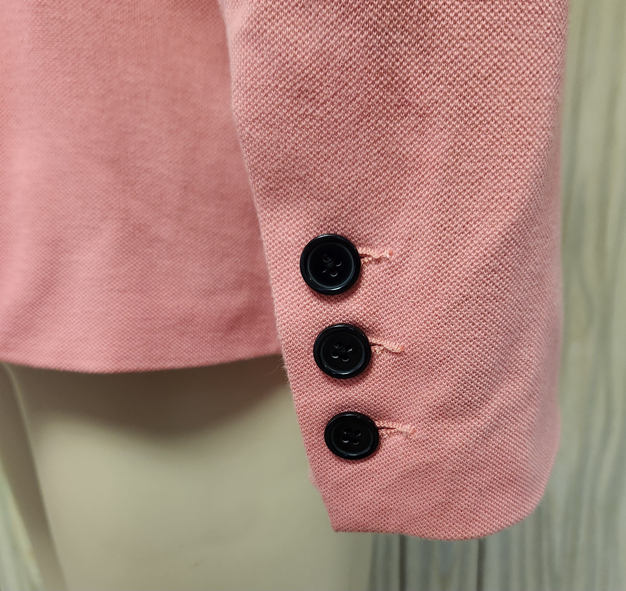 Guess Guess pink cotton blazer L men's two button jacket Size 42R - 4 Thumbnail