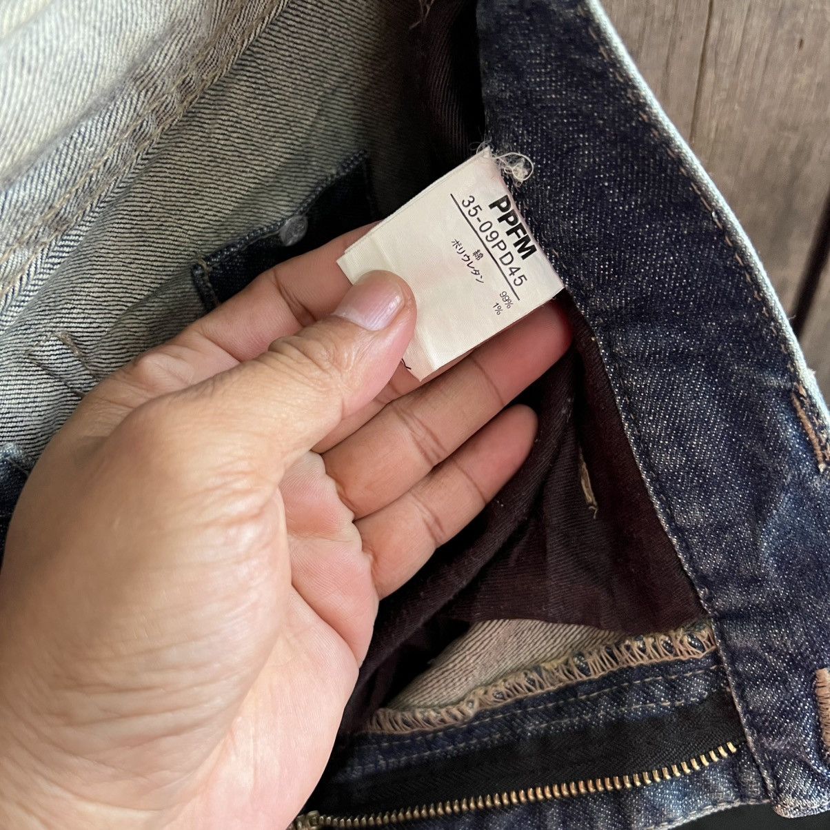 PPFM × Vintage Vintage PPFM Banana Cut Denim Jeans Size US 32 / EU 48 - 4 Thumbnail