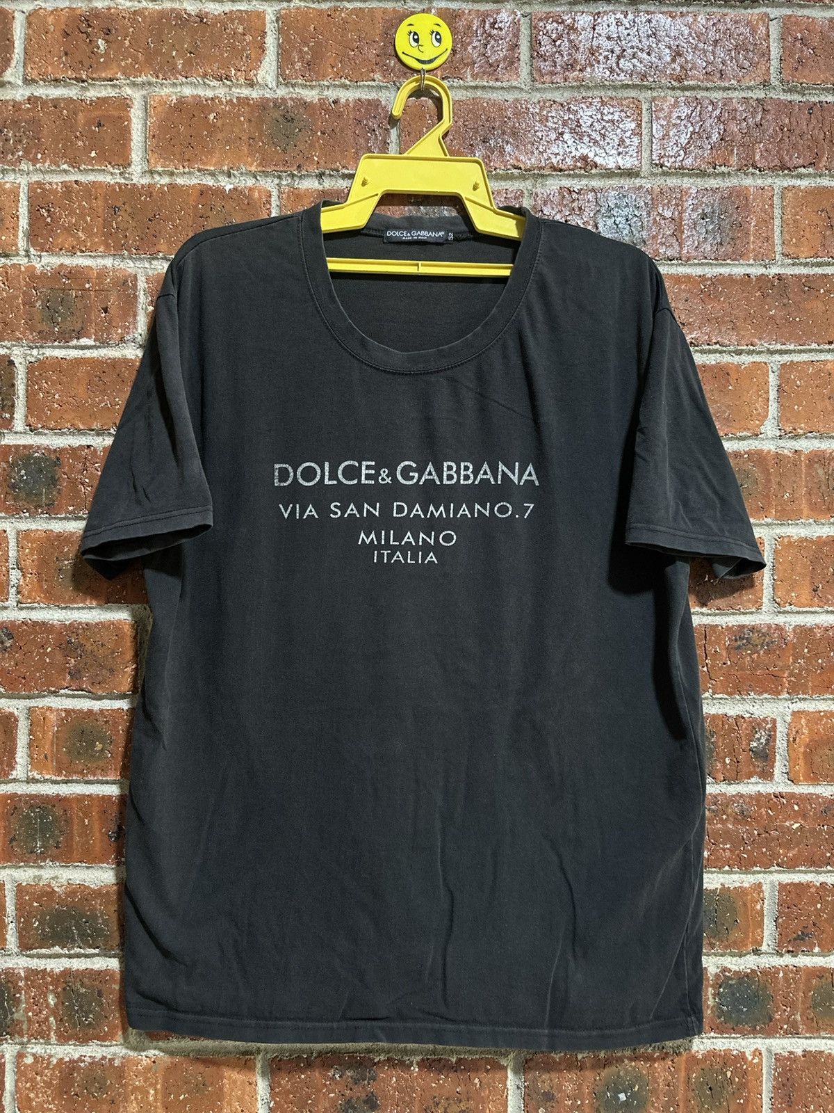 Dolce & Gabbana Vintage Dolce & Gabbana Via San Damiano 7 Milano Faded Tee Size US L / EU 52-54 / 3 - 1 Thumbnail