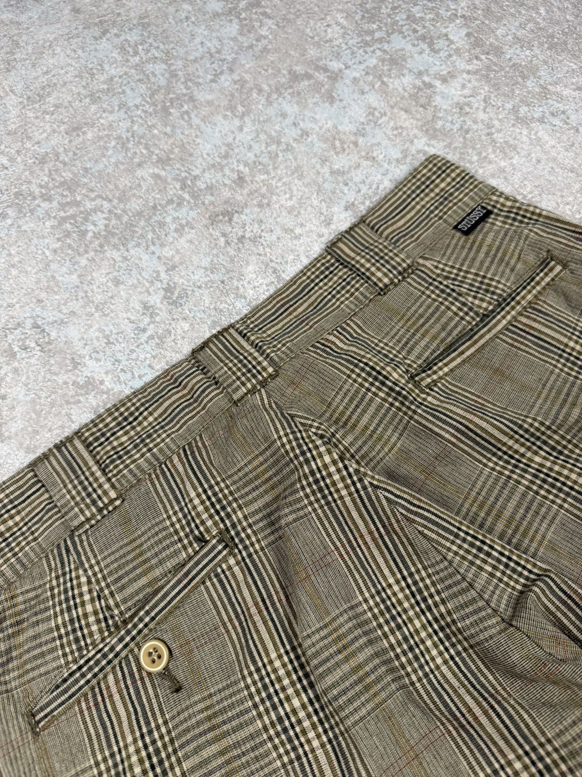 Stussy Vintage Stussy Plaid Brown Tartan Check Dress Pants Size 30 Size US 30 / EU 46 - 5 Thumbnail