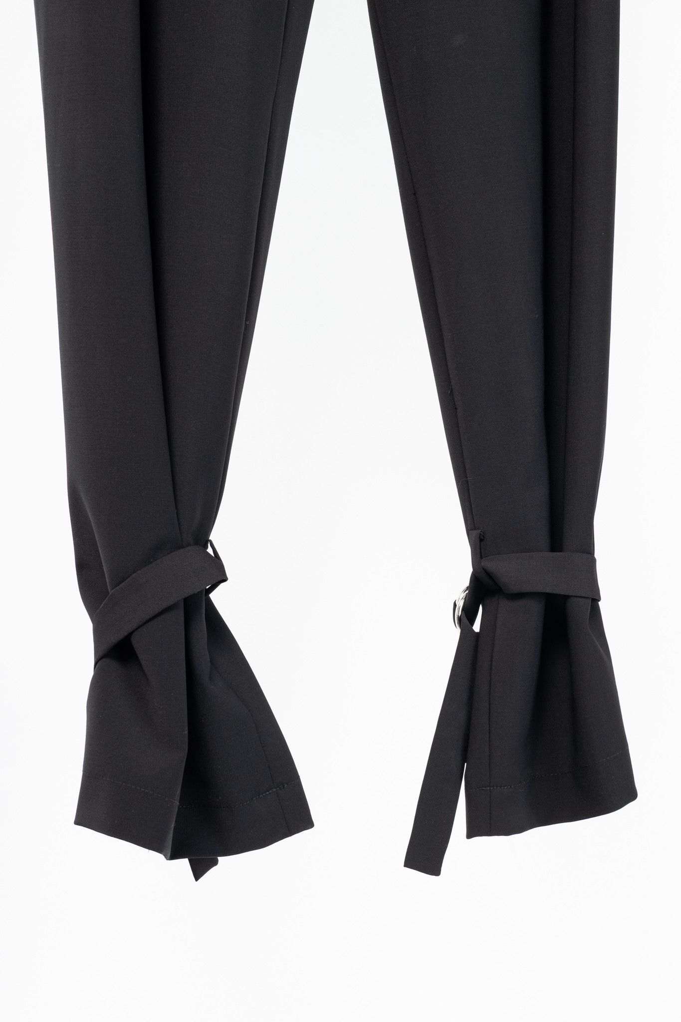Tibi Tibi Stella Black Tropical Wool Removable-Ankle-Band Pants Size 27" / US 4 / IT 40 - 5 Thumbnail