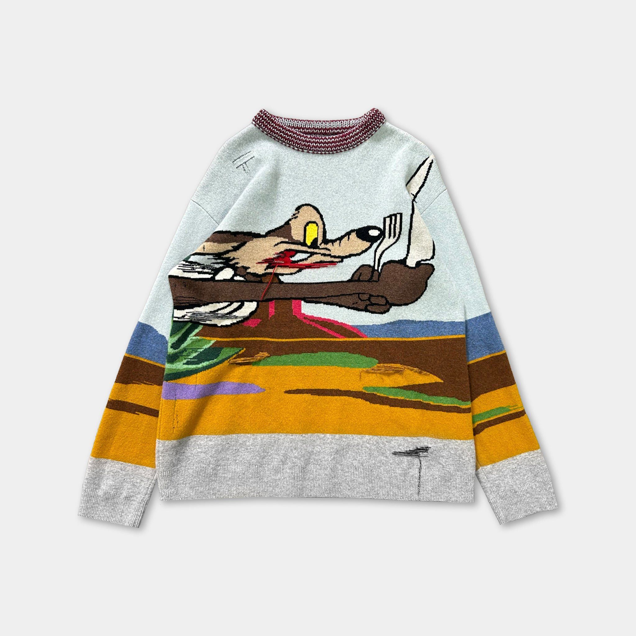   205W39NYC ロード・ランナー ニット CALVIN KLEIN 205W39NYC 'Looney Tunes' Roadrunner Knit Intarsia