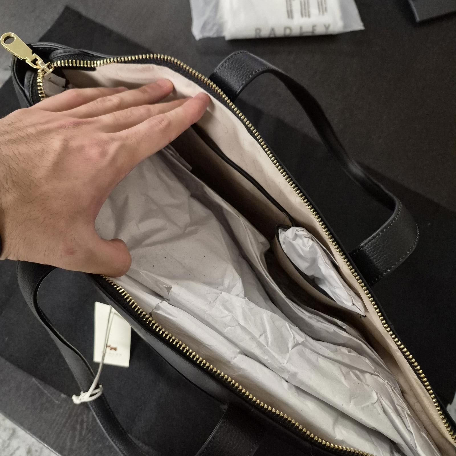 Other Radley London Bruton Street Large Zip-Top Leather Tote Size ONE SIZE - 7 Thumbnail