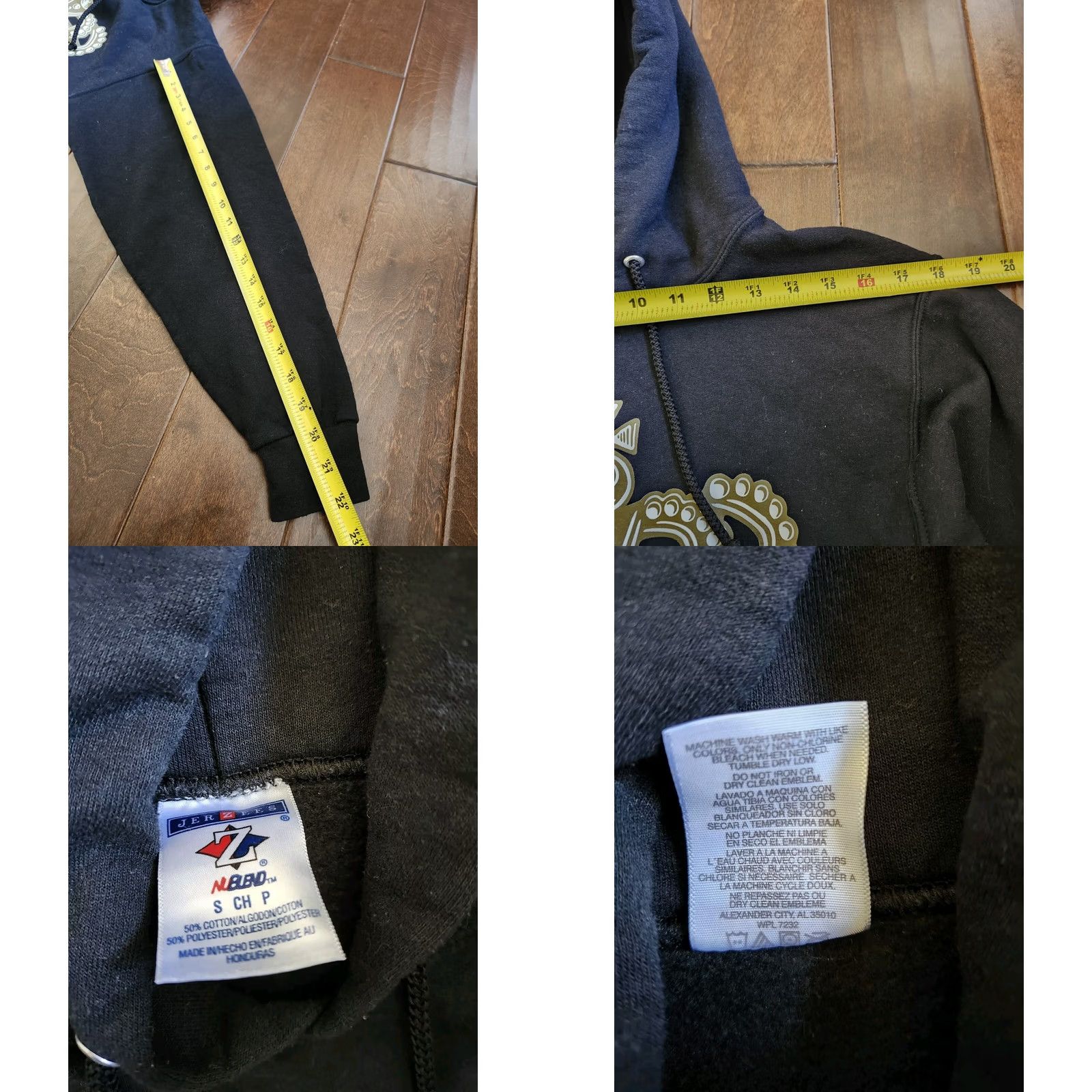 Jerzees Chatsworth High School Golden Class Of 2013 Custom Hoodie Bubbles - Size S - Black - Pullover - Hooded - Pockets - Unisex Adults - JERZEES Size US S / EU 44-46 / 1 - 9 Thumbnail