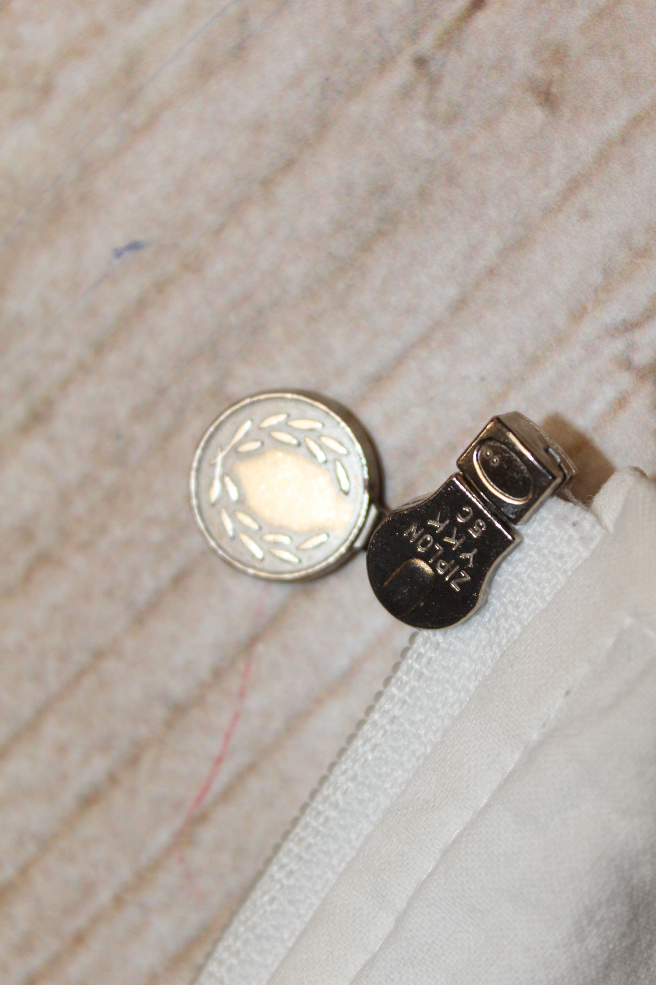Fred Perry Men's Fred Perry Vintage 90's White Cotton Jacket Size M Size US M / EU 48-50 / 2 - 8 Thumbnail