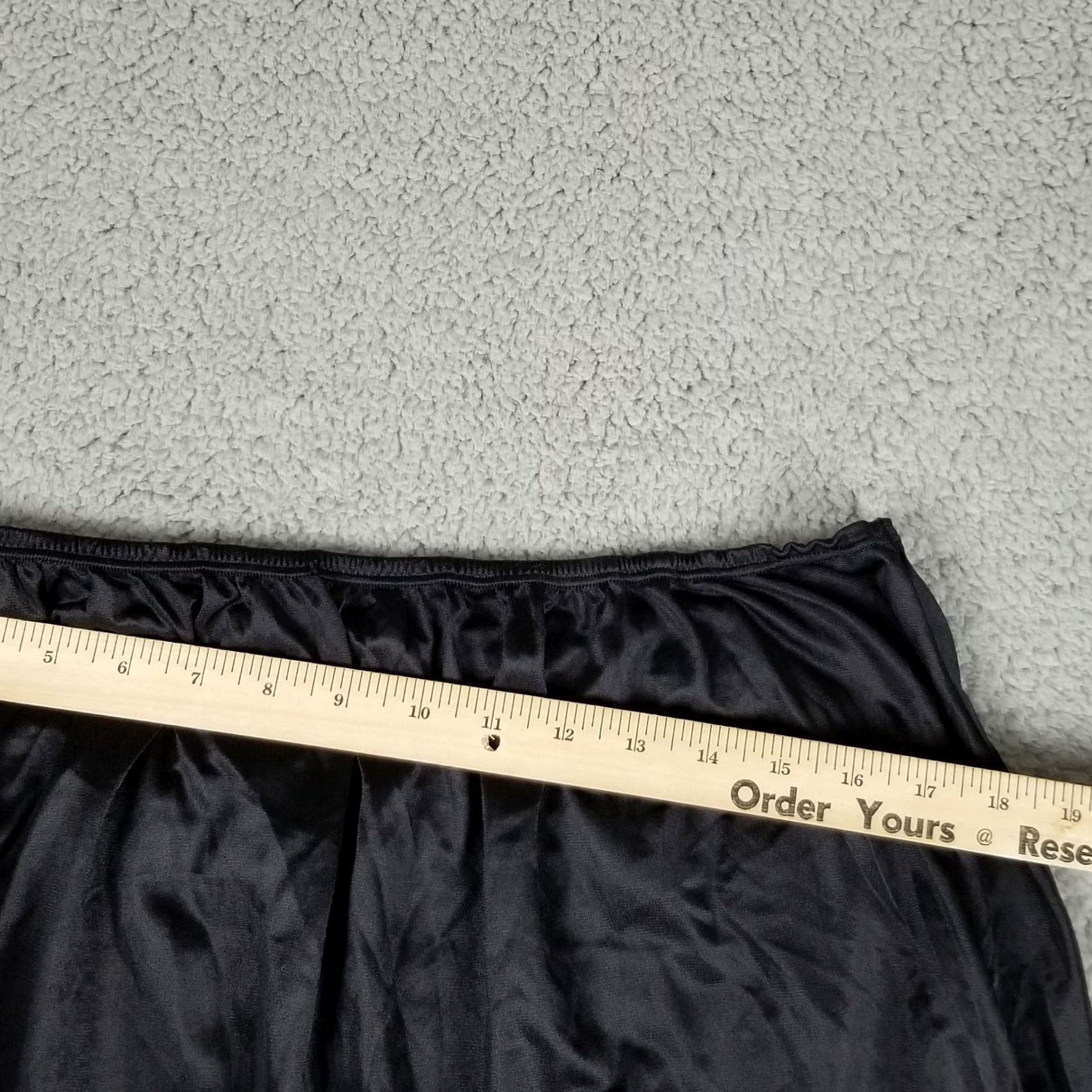 Vintage VINTAGE JENELLE OF CALIFORNIA LINGERIE NIGHTGOWN SLIP MAXI LACE TRIM NYLON 34X29 Black Size ONE SIZE - 4 Thumbnail