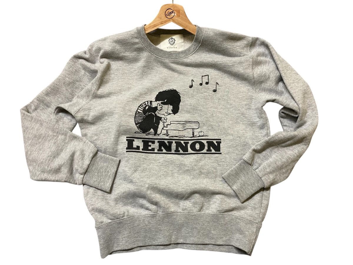 Band Tees × Japanese Brand BURNER John Lennon Sweatshirt Size US S / EU 44-46 / 1 - 1 Thumbnail