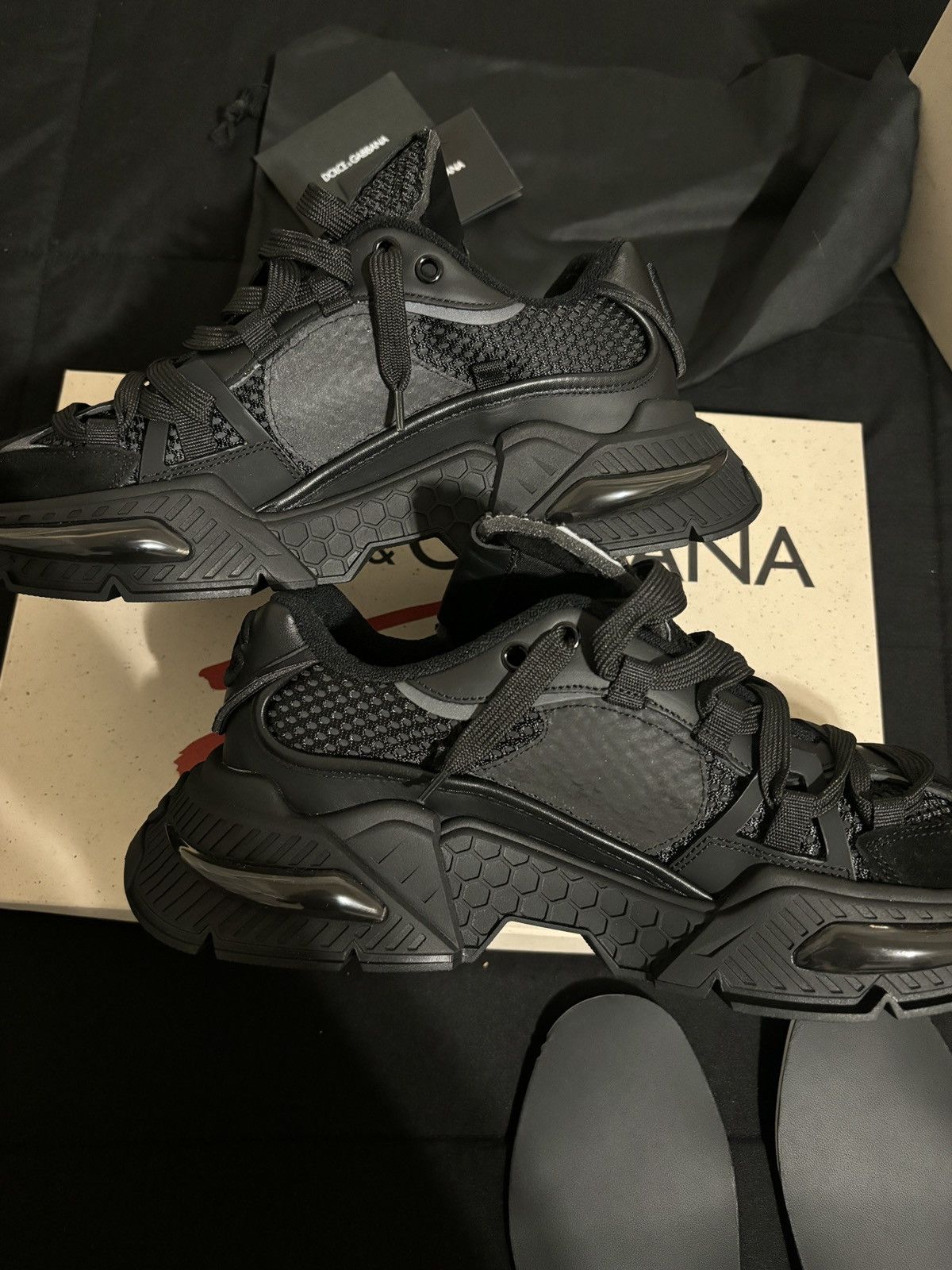 Dolce & Gabbana Dolce & Gabana airmaster black size 42.5/ 9.5 men Size US 9.5 / EU 42-43 - 4 Thumbnail
