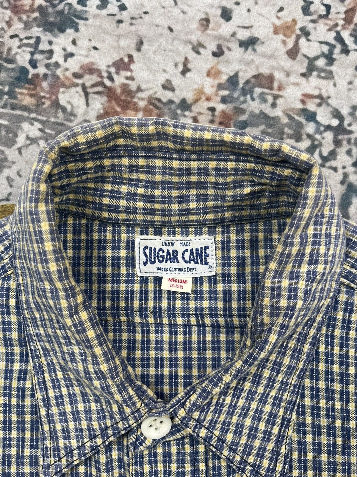 Sugar Cane Vintage Sugar Cane Marble Plaid Flannel Shirt Size US M / EU 48-50 / 2 - 8 Thumbnail