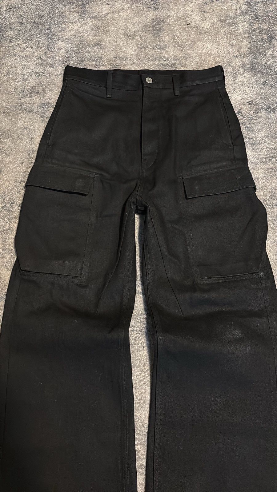 Rick Owens Drkshdw Rick Owens FW23 'Luxor' Japanese Geth Baggy Cargo Jeans Size US 29 - 3 Thumbnail