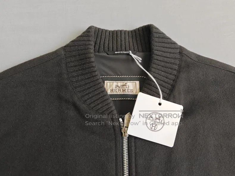 Hermes Hermes Men's cashmere vest vest, olive green, 100% cashmer Size US M / EU 48-50 / 2 - 3 Thumbnail