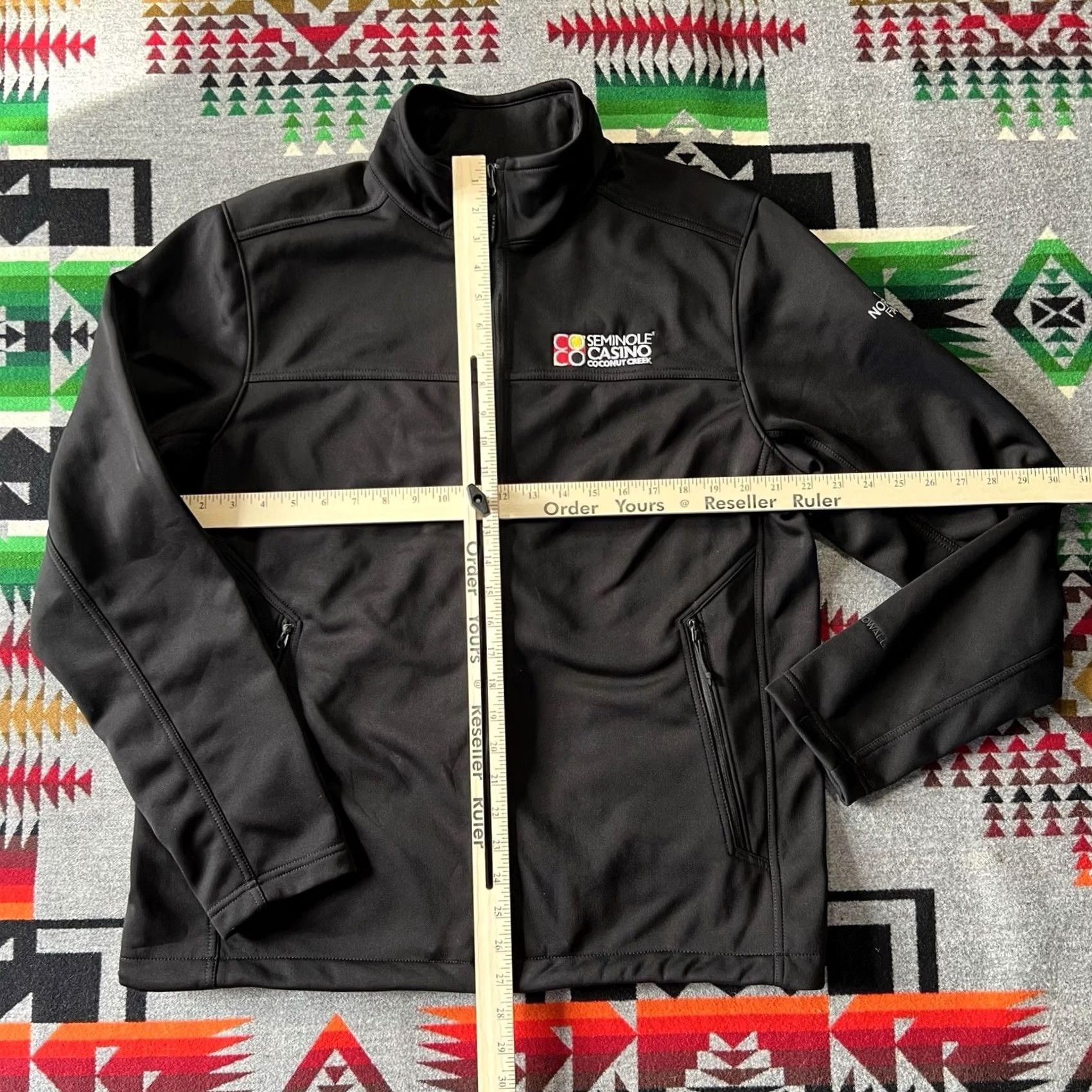 The North Face The North Face Jacket Mens L Black Windwall Full Zip Hiking Size US L / EU 52-54 / 3 - 3 Thumbnail