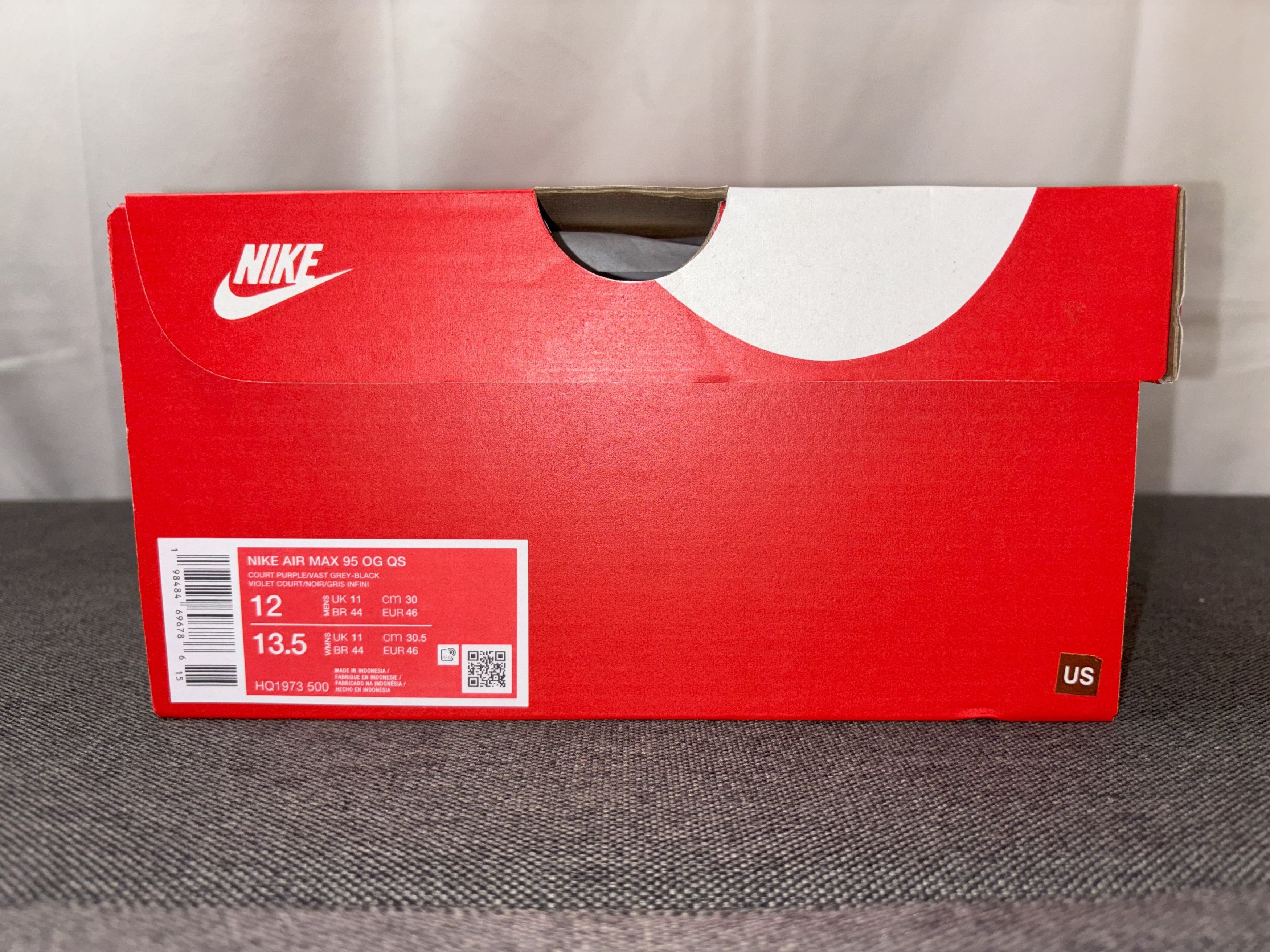 Nike Nike Air Max 95 OG Big Bubble Court Purple Camo HQ1973-500 Size US 12 / EU 45 - 3 Thumbnail
