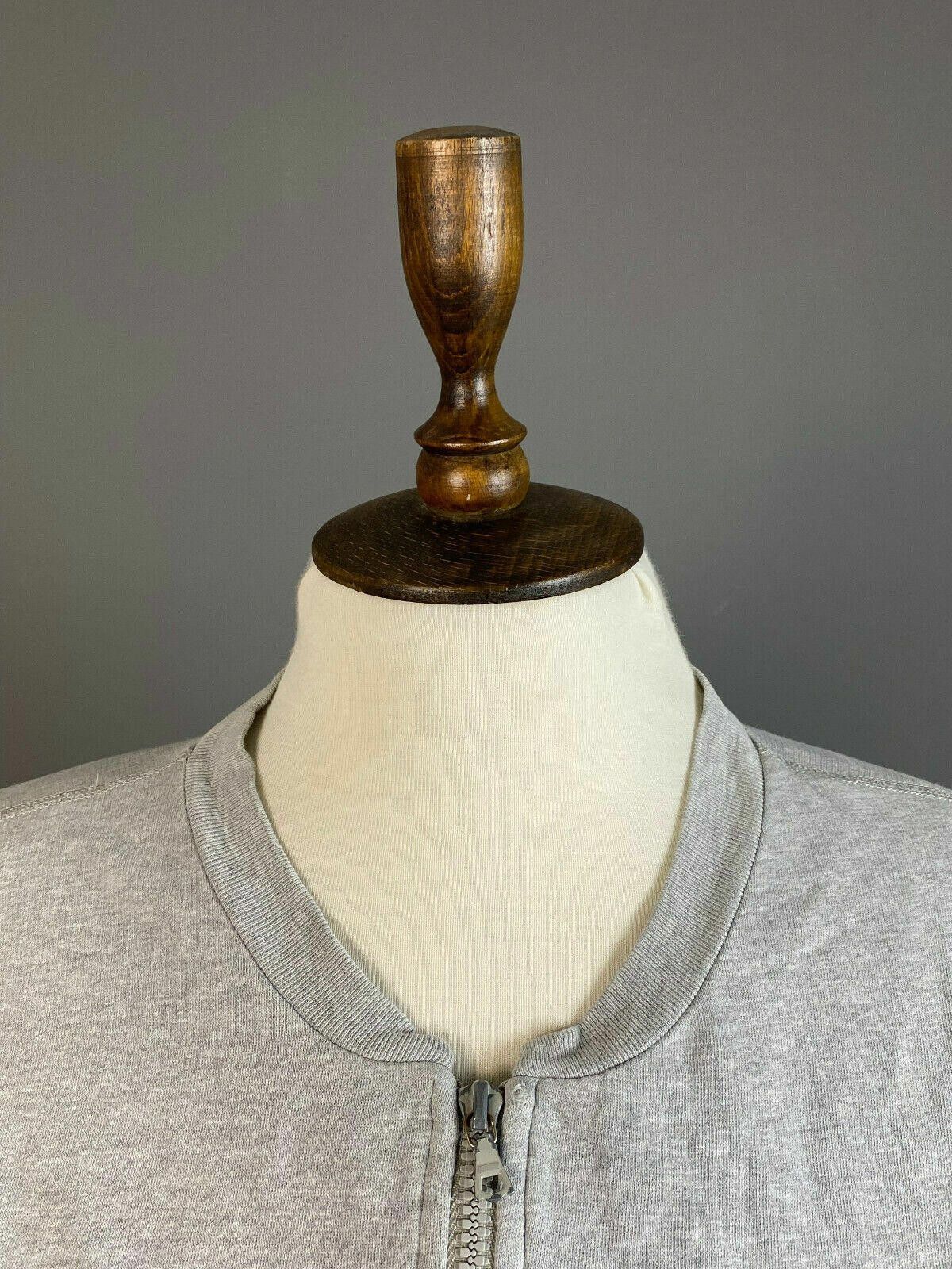 A.P.C. Vintage APC Paris Grey Zip Up Cotton Bomber Jacket Size L Size L / US 10 / IT 46 - 4 Thumbnail