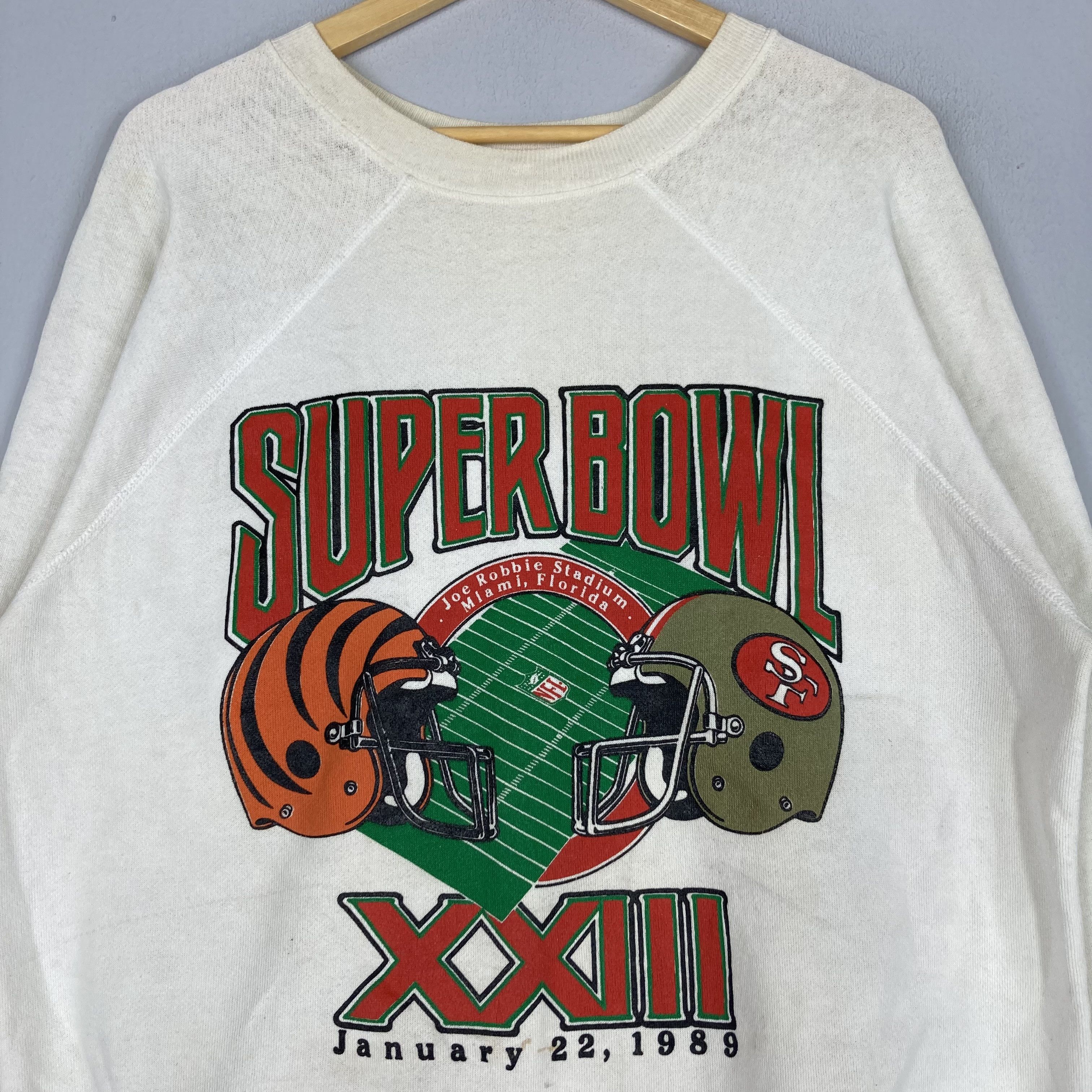 NFL Vintage 1989 SUPER BOWL NFL Crewneck Sweatshirt Big Logo Size US XL / EU 56 / 4 - 2 Thumbnail