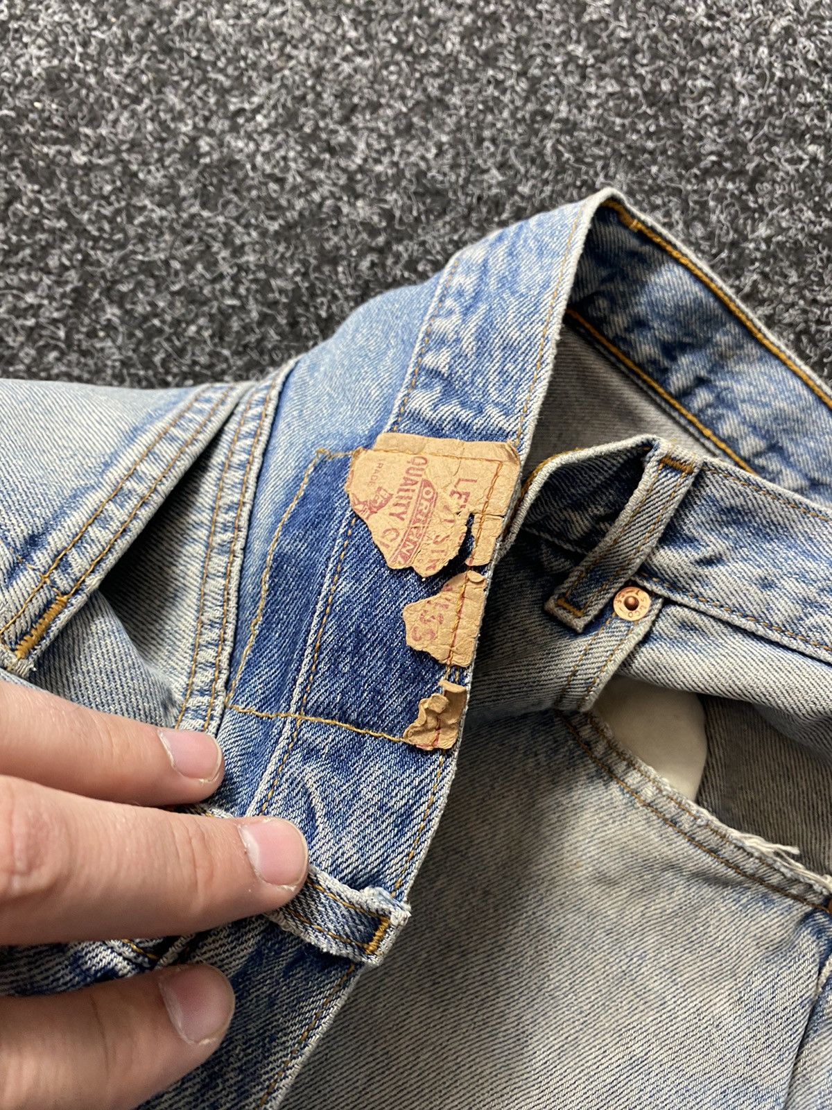 If Six Was Nine × Levi's 90s Levis Baggy Relaxed Dirty Distressed Opium Punk Jean vtg Size US 32 / EU 48 - 7 Thumbnail