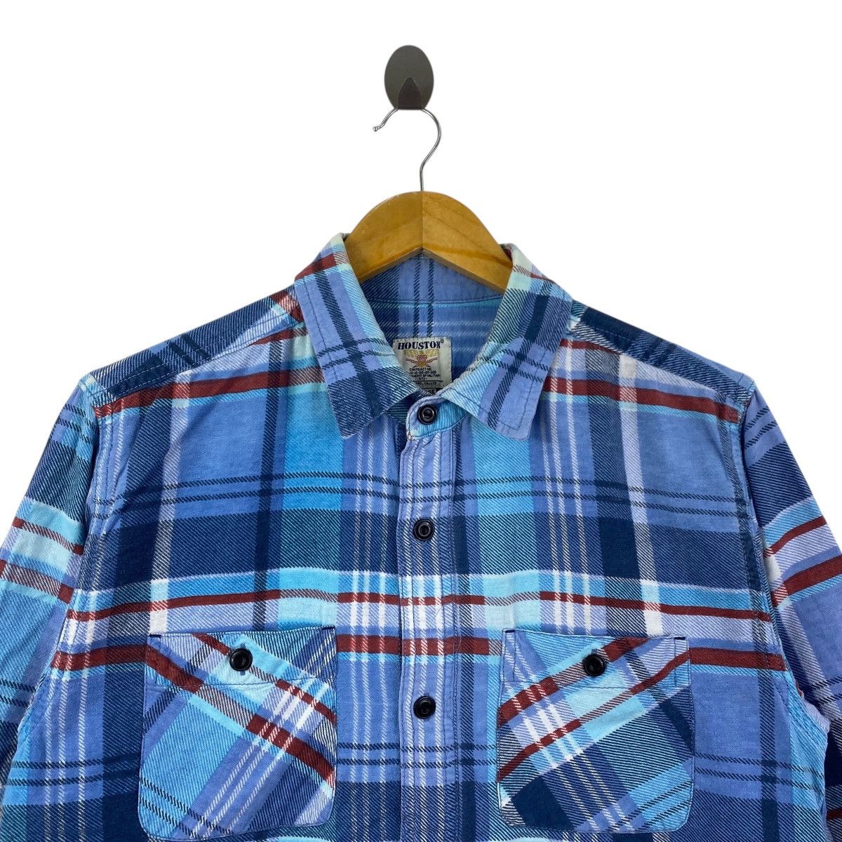 Vintage Vintage 90s HOUSTON Flannel Shirt Checkered Western Size US XL / EU 56 / 4 - 2 Thumbnail