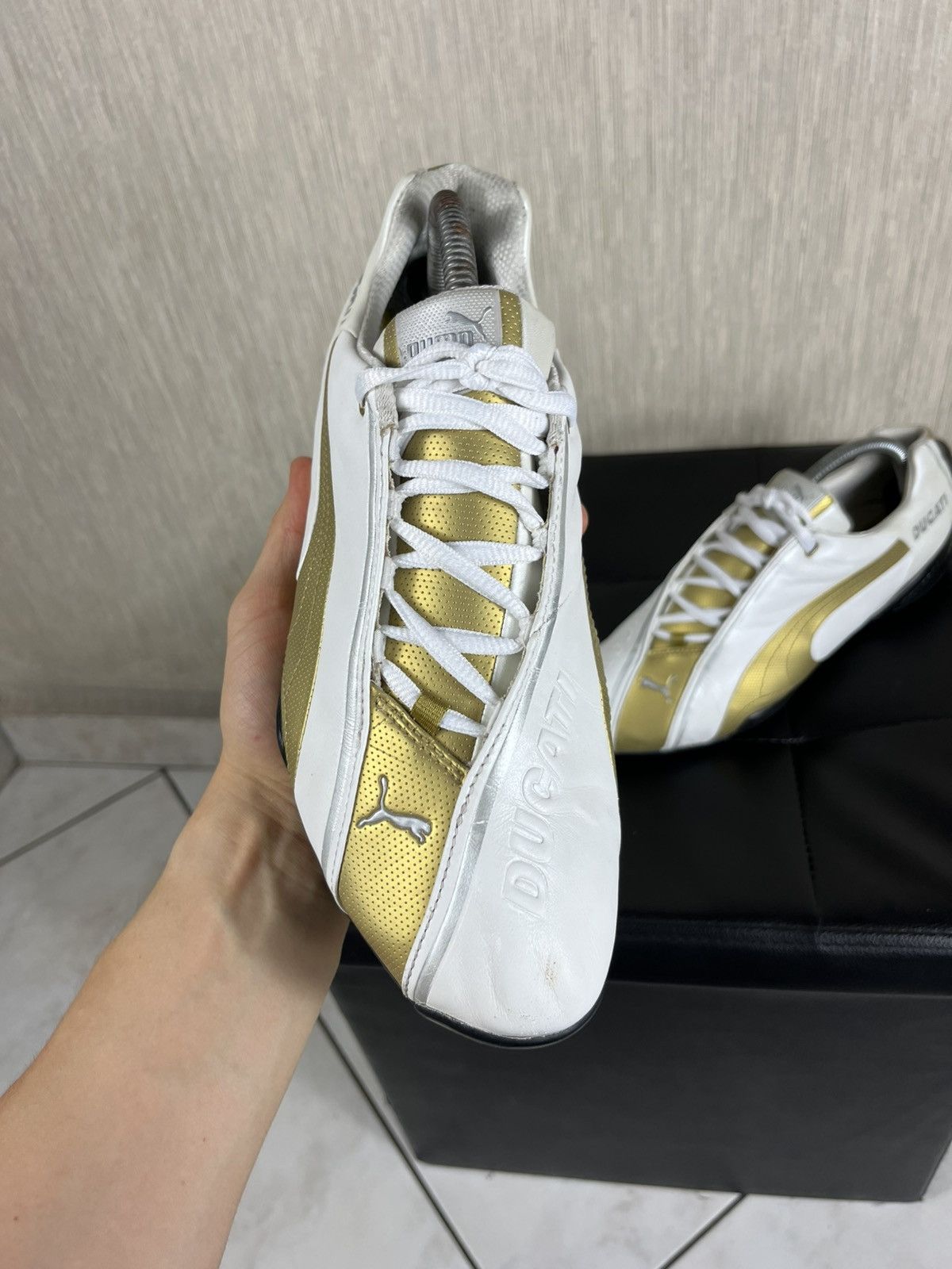 Mercedes-Benz × Puma Vintage Puma x Ducati speed cat y2k gold racing shoes retro Size US 8.5 / EU 41-42 - 6 Thumbnail
