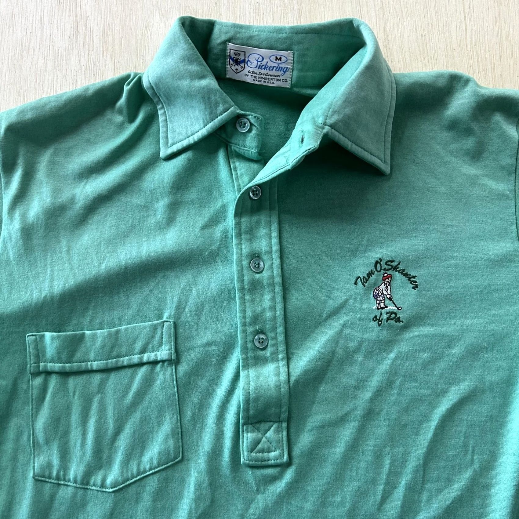 Vintage VINTAGE Pickering Polo Shirt Mens M Green Short Sleeve Embroidered Golfer Size US M / EU 48-50 / 2 - 2 Thumbnail