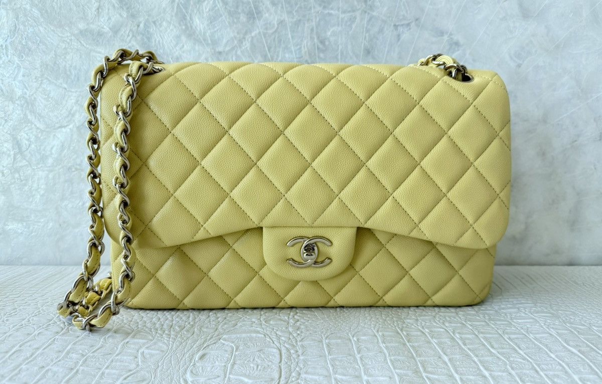 Chanel CHANEL Classic Large Flap Shoulder Bag Caviar Leather Purse Size ONE SIZE - 1 Thumbnail