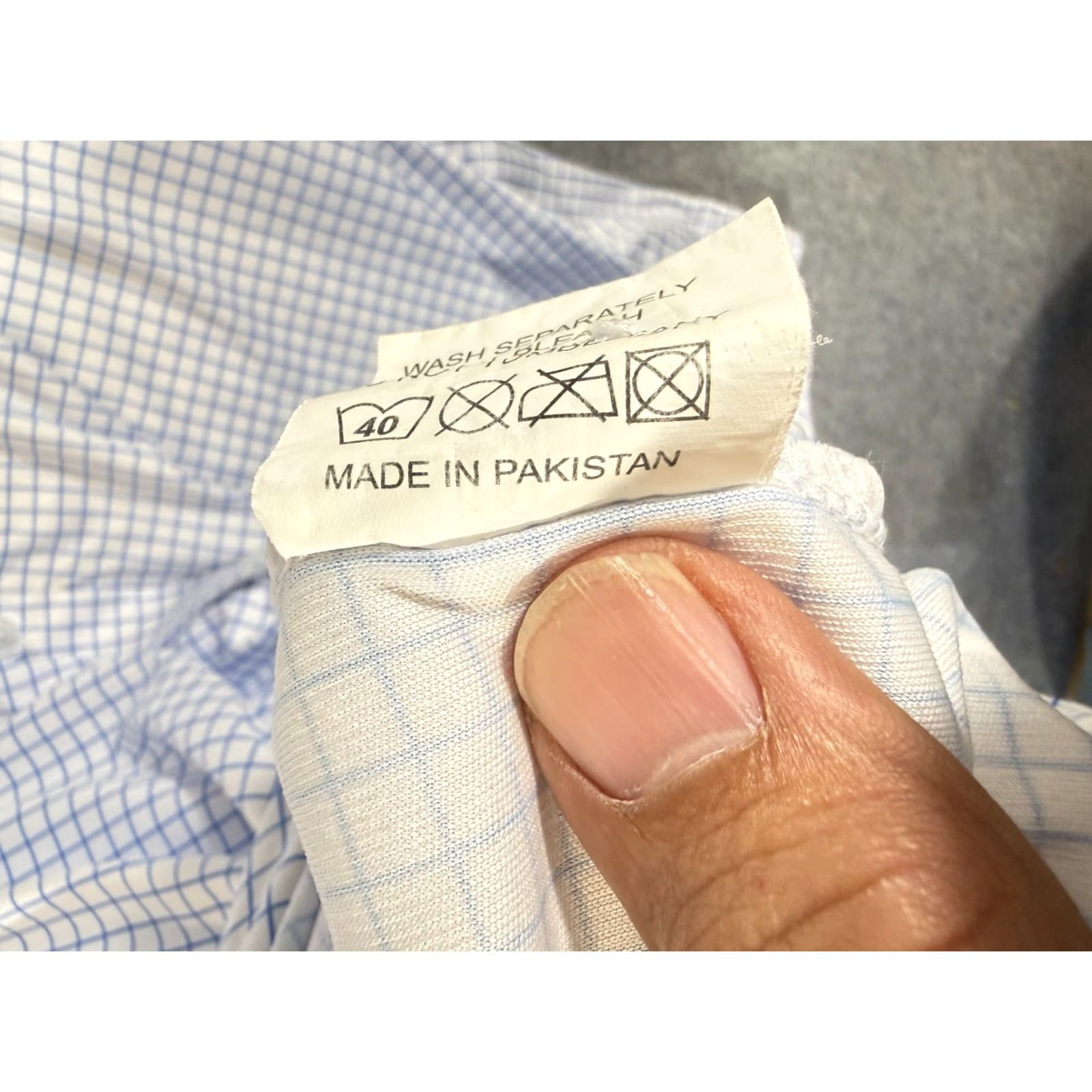 Vintage VINTAGE? (No) — Collars & Co Shirt Mens XL Blue White Check Dress Collar Polo Short Sleeve Size US XL / EU 56 / 4 - 7 Thumbnail