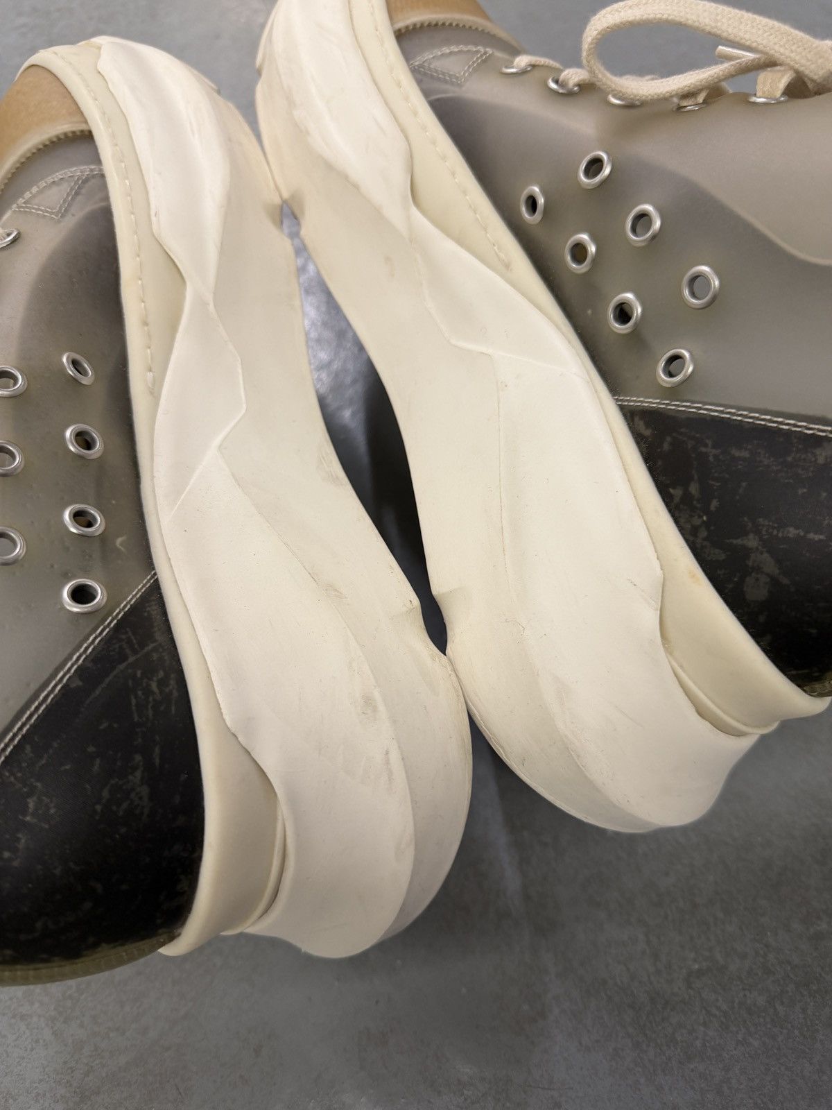 Rick Owens Drkshdw Rick Owens Drkshdw Transparent Abstract Low Sneakers Size US 8 / EU 41 - 9 Thumbnail