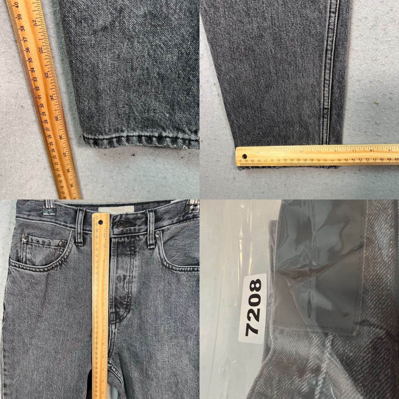 Everlane Everlane The 90s Cheeky Jean Organic Cotton Gray Womens Size 25 Regular Jeans 90s Womens Tapered Gray Organic Cotton Denim St Modern Size 42" / US 20 - 8 Thumbnail