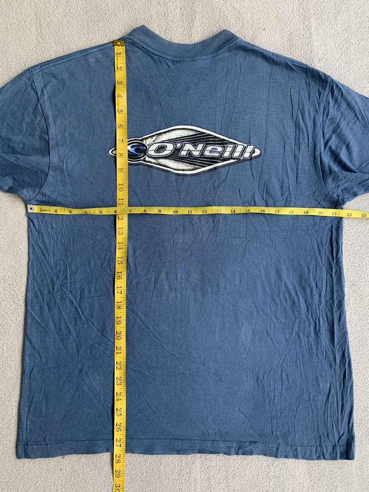 O'Neill × Vintage Vintage Oneill Big Logo Fade Tee Shirt Surf Size US L / EU 52-54 / 3 - 10 Thumbnail