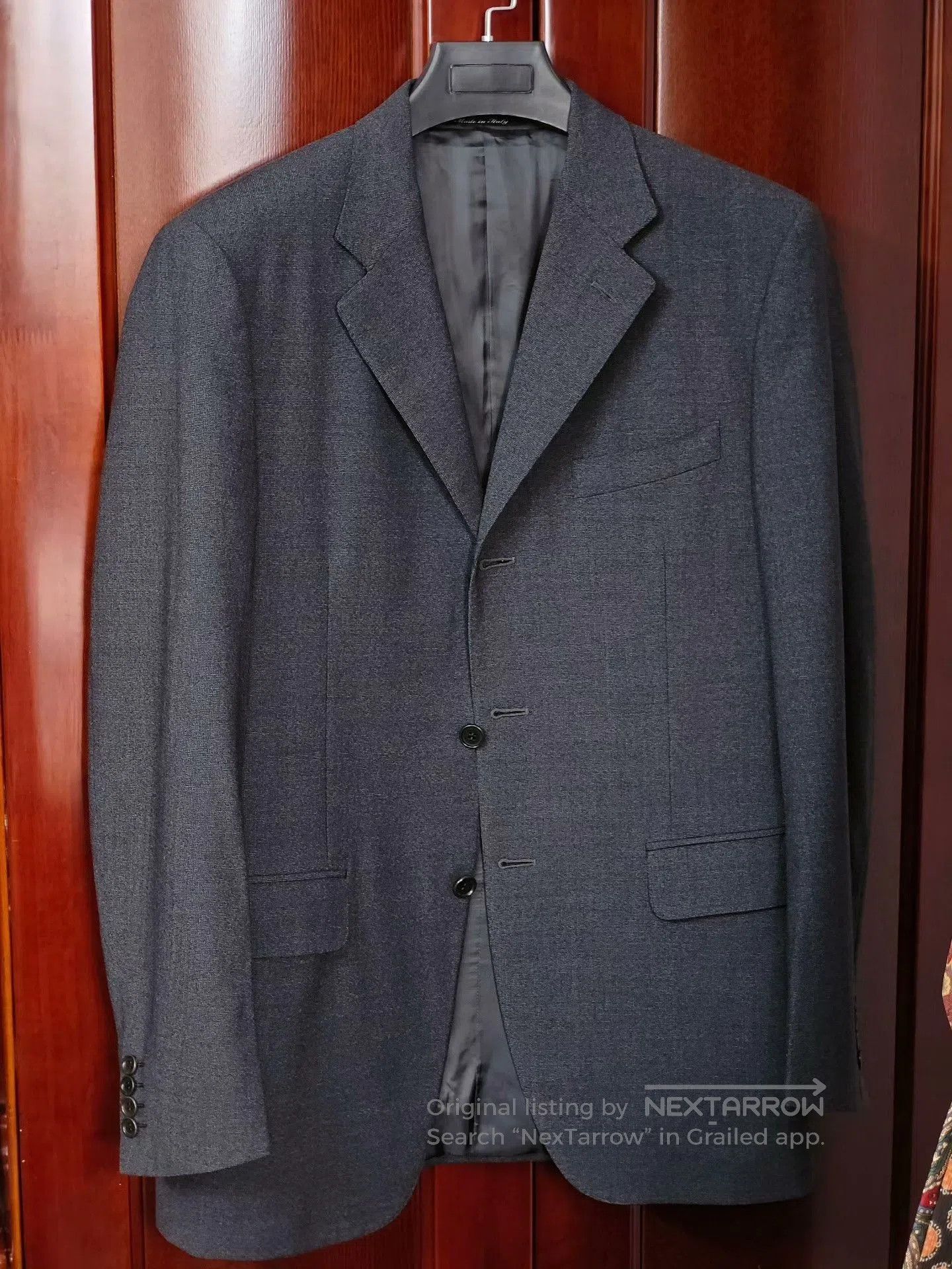 Italian Wool Blend Suit Jacket.