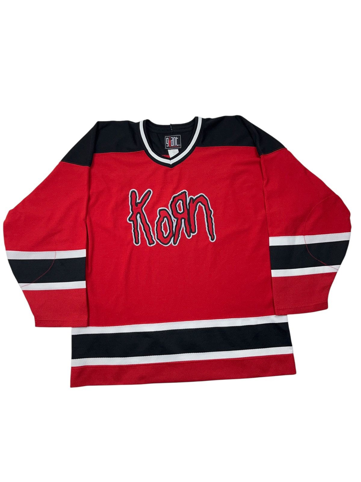 Band Tees Vintage 1999 Korn Follow The Leader Tour Hockey Jersey Mesh Size US XL / EU 56 / 4 - 1 Thumbnail