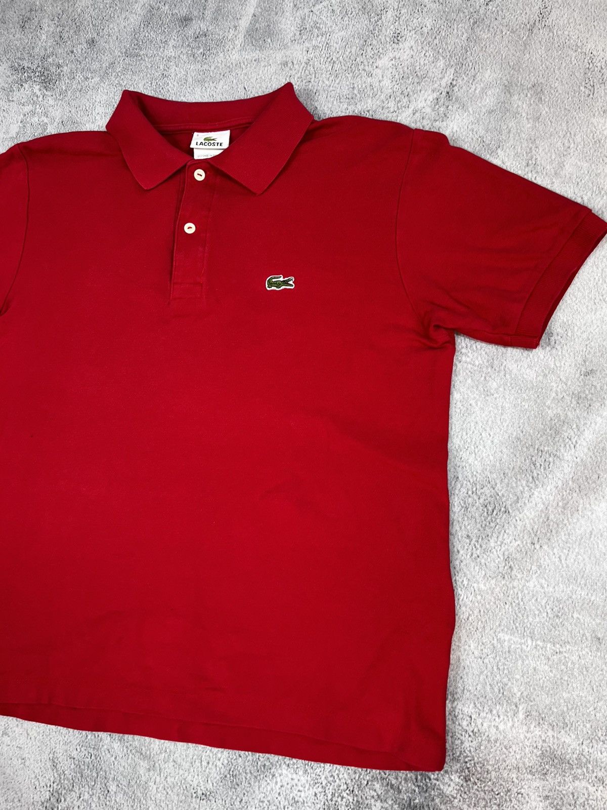 Lacoste Vintage Y2K Lacoste faded polo tee casual old money style Size US M / EU 48-50 / 2 - 3 Thumbnail