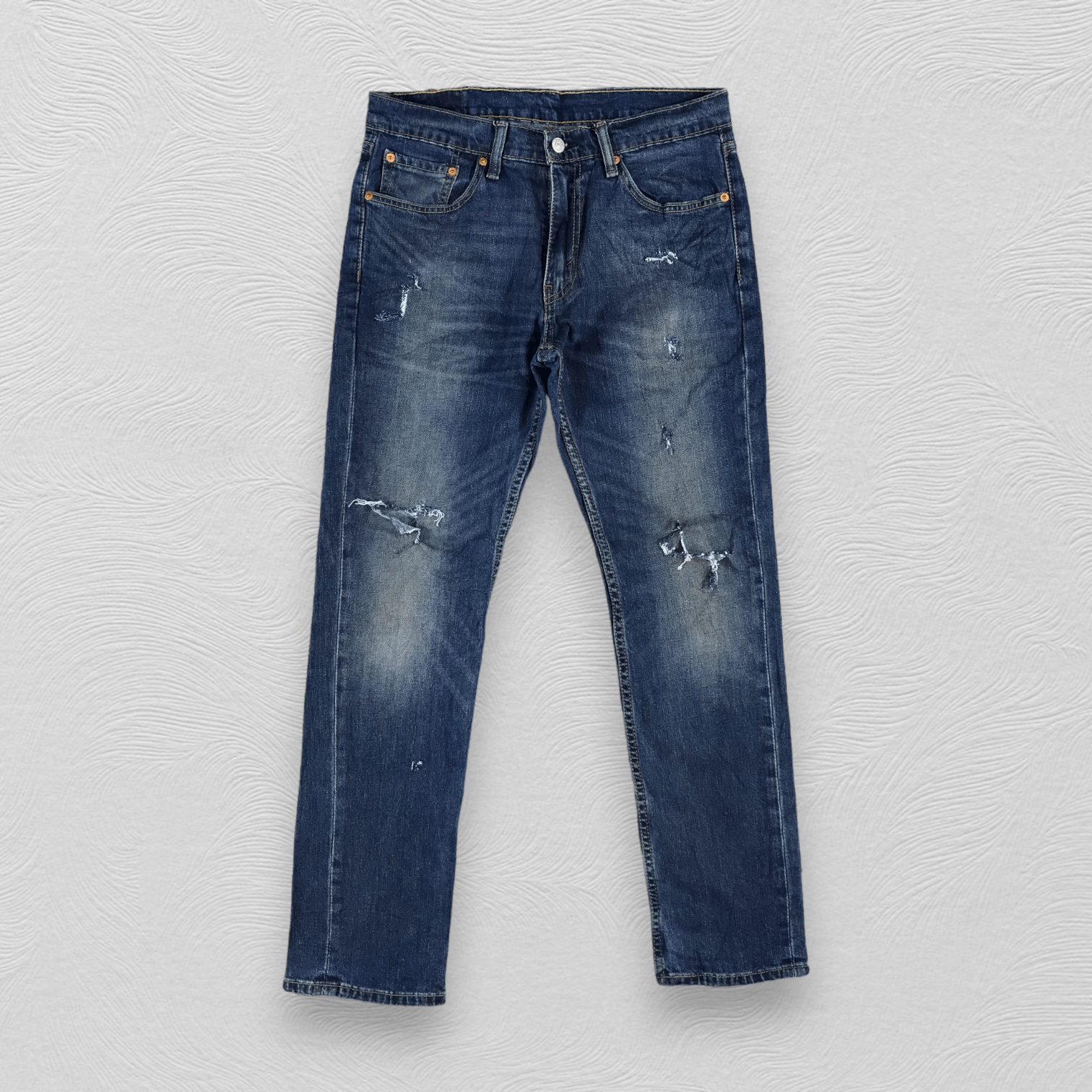 Levi's Levi's 511 Jeans Distress Faded Blue KJ984 Size US 32 / EU 48 - 1 Thumbnail