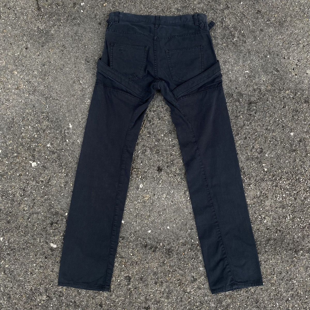 Balenciaga × Final Home × Vintage Final Home Survival Bondage Black Pants Size US 31 - 2 Thumbnail