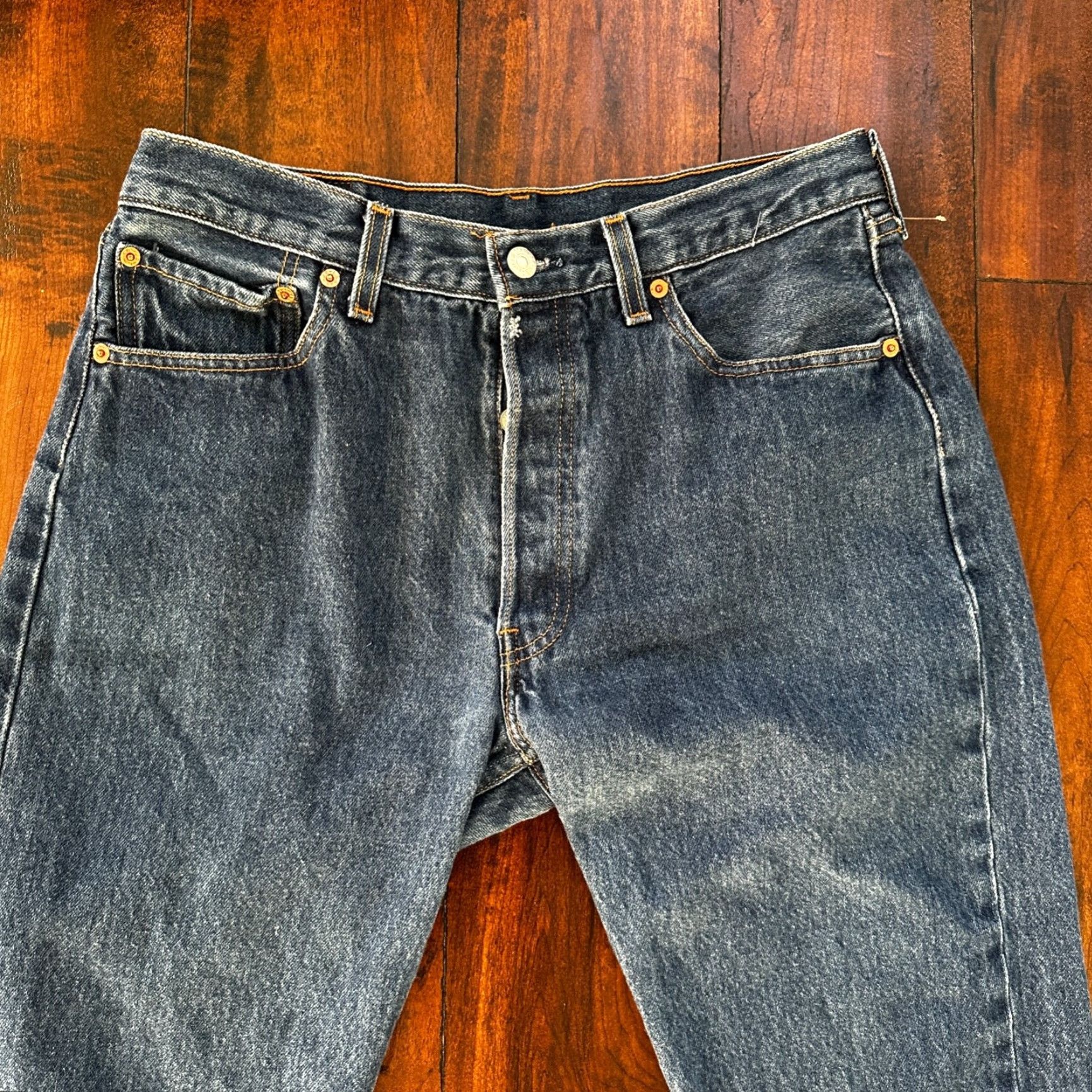 Levi's VINTAGE Levi's 501 XX Jeans Denim Straight 34x30 Blue 90s USA Mens Size US 34 / EU 50 - 2 Thumbnail