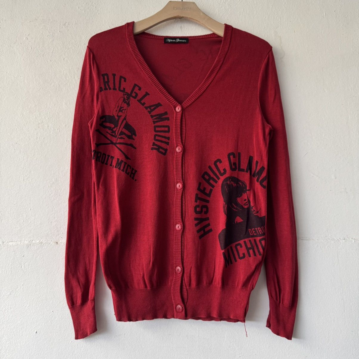 Hysteric Glamour Vintage Hysteric Glamour Detroit Michigan FullPrint Knitwear Size US S / EU 44-46 / 1 - 4 Thumbnail