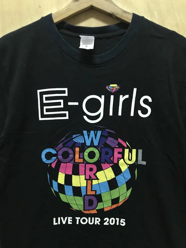 Band Tees E-Girl World Colorful Live Tour 2015 Tshirts Size S / US 4 / IT 40 - 3 Thumbnail