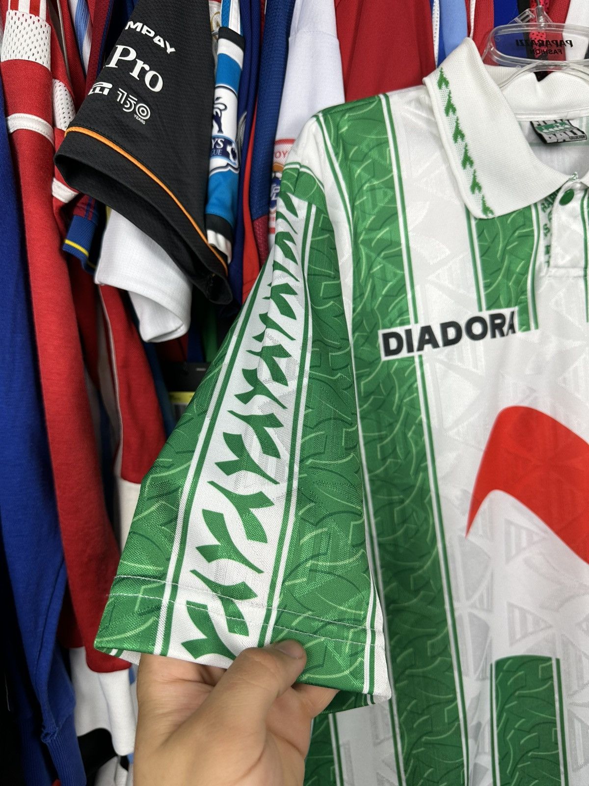 Maillot De Foot SK Rapid Vienne 1998 Domicile - Diadora, Taille XL, Numéro 50, Occasion