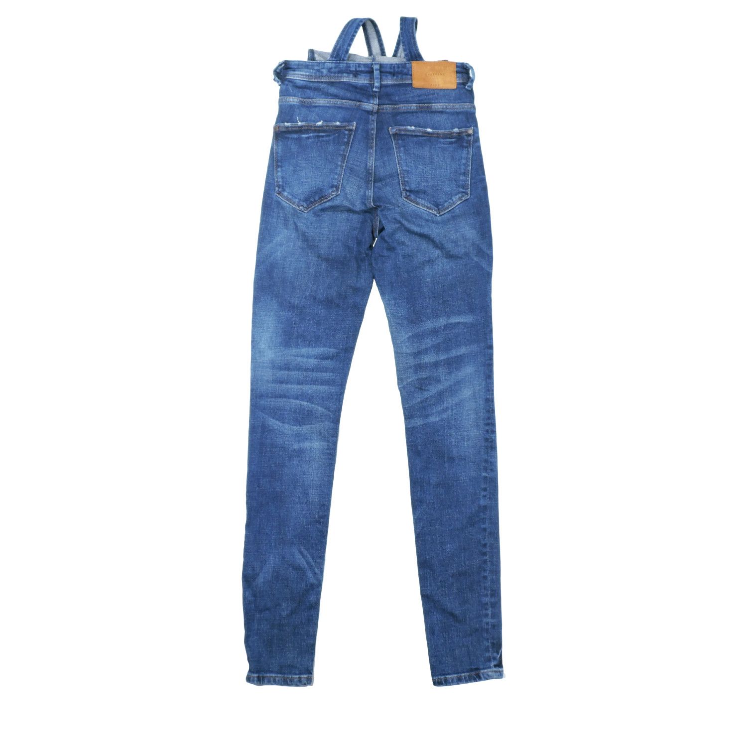 Zara ZARA TRAFALUC COLLECTION BIB OVERALLS DENIM LONG PANTS Size 24" / US 00 / IT 34 - 2 Thumbnail