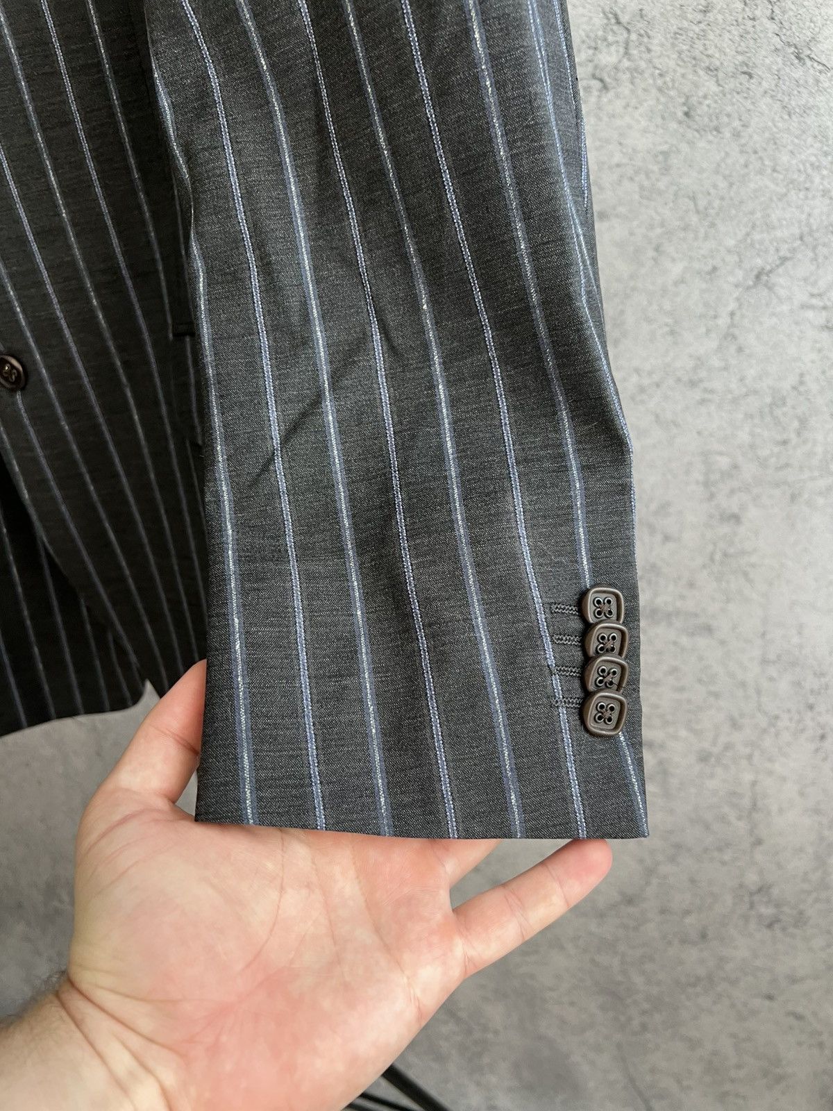 Etro Vintage Etro Striped Blazer Classic Suit Luxury size 54 Size 54R - 5 Thumbnail