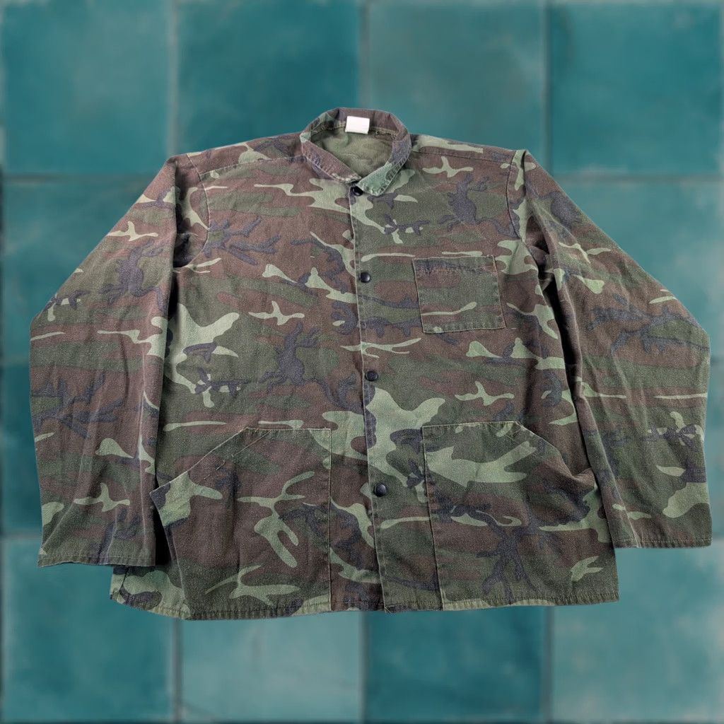 Vintage VINTAGE Ideal Products Inc Camouflage Jacket Mens XL 46-48 Woodland Snap Shirt 831S Size US XL / EU 56 / 4 - 1 Thumbnail
